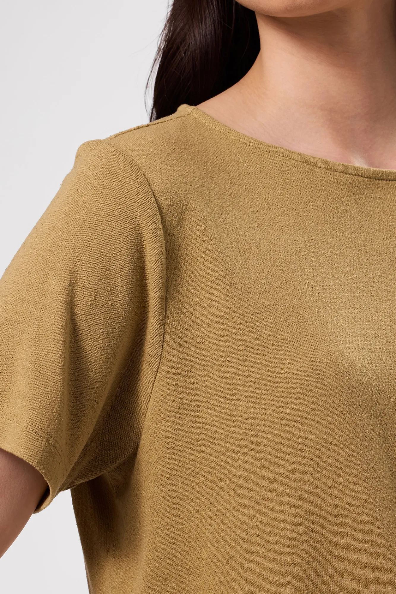 Amour Vert Yvette Silk Knit Tee- Tops|Tees