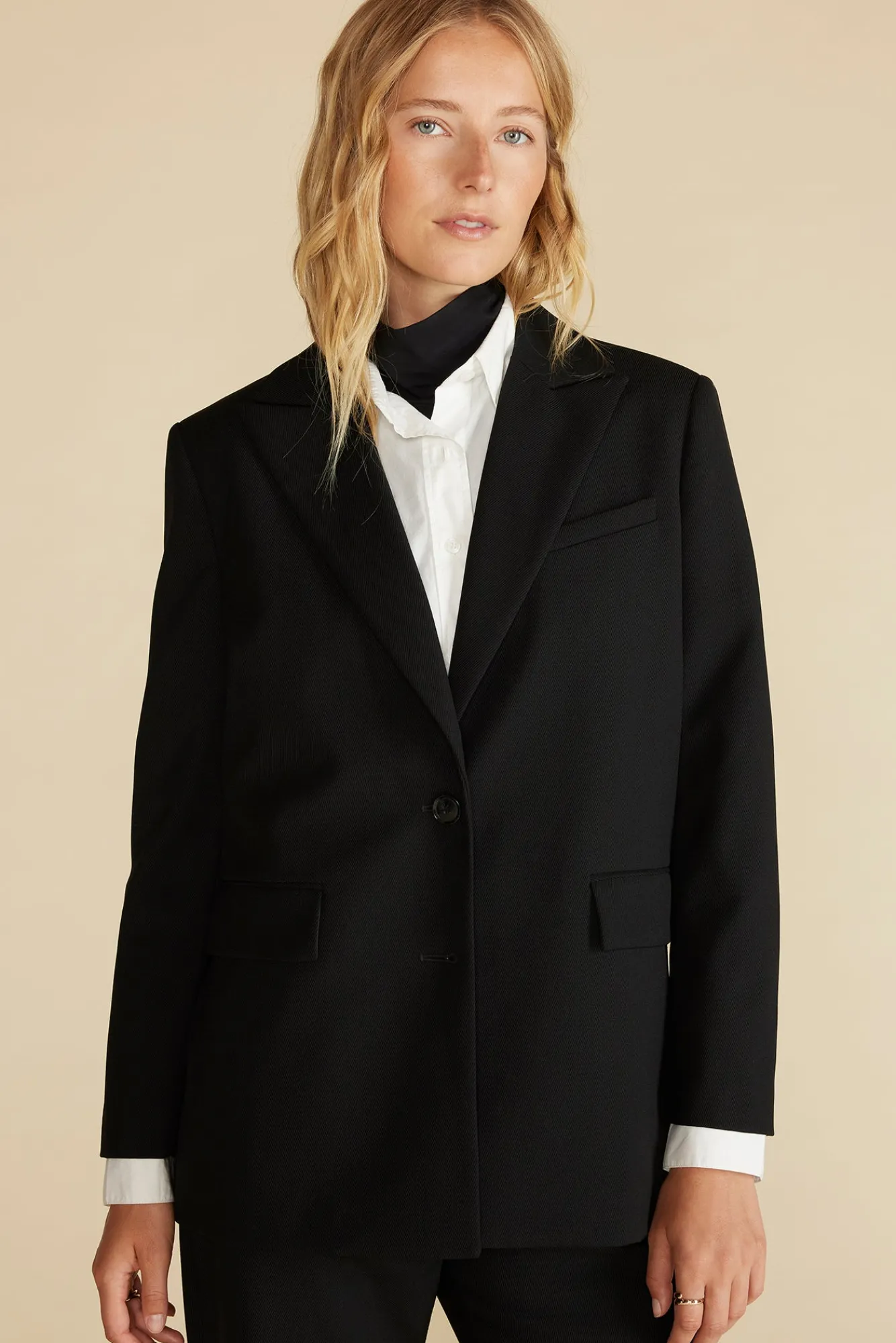 Amour Vert Alix Boyfriend Blazer- Jackets & Outerwear|Clearance