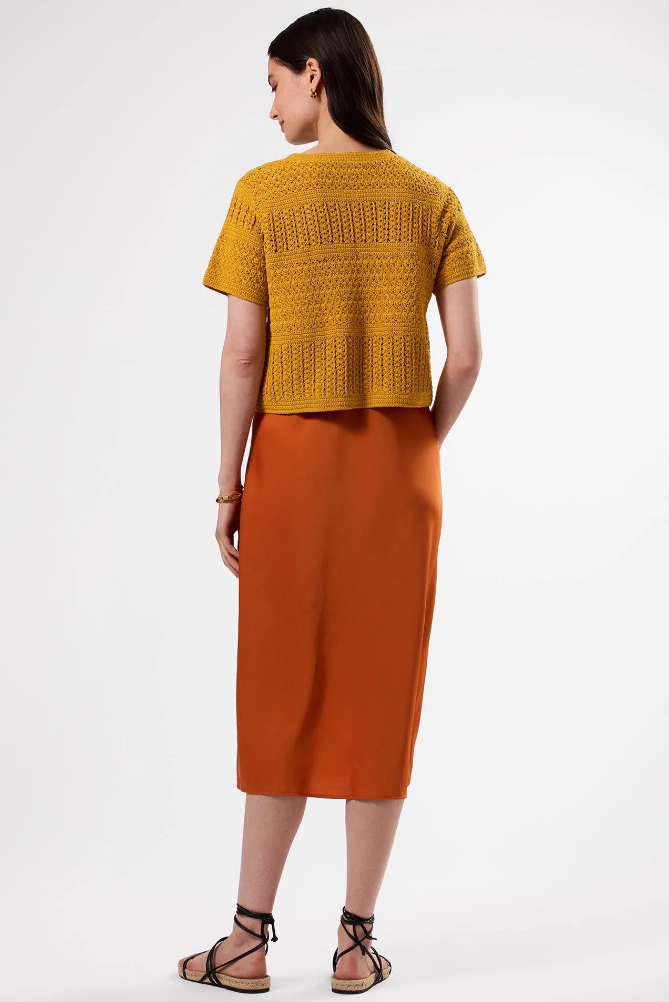 Amour Vert Crochet T Shirt- Tops|Clearance