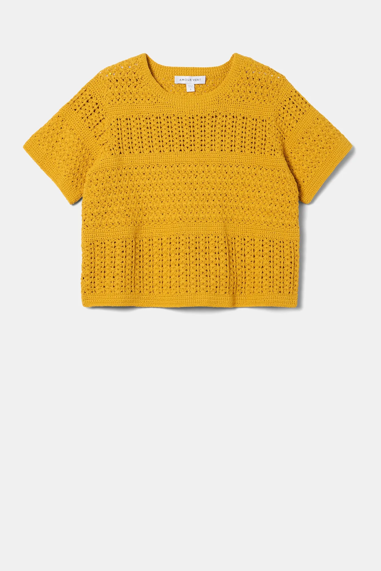 Amour Vert Crochet T Shirt- Tops|Clearance