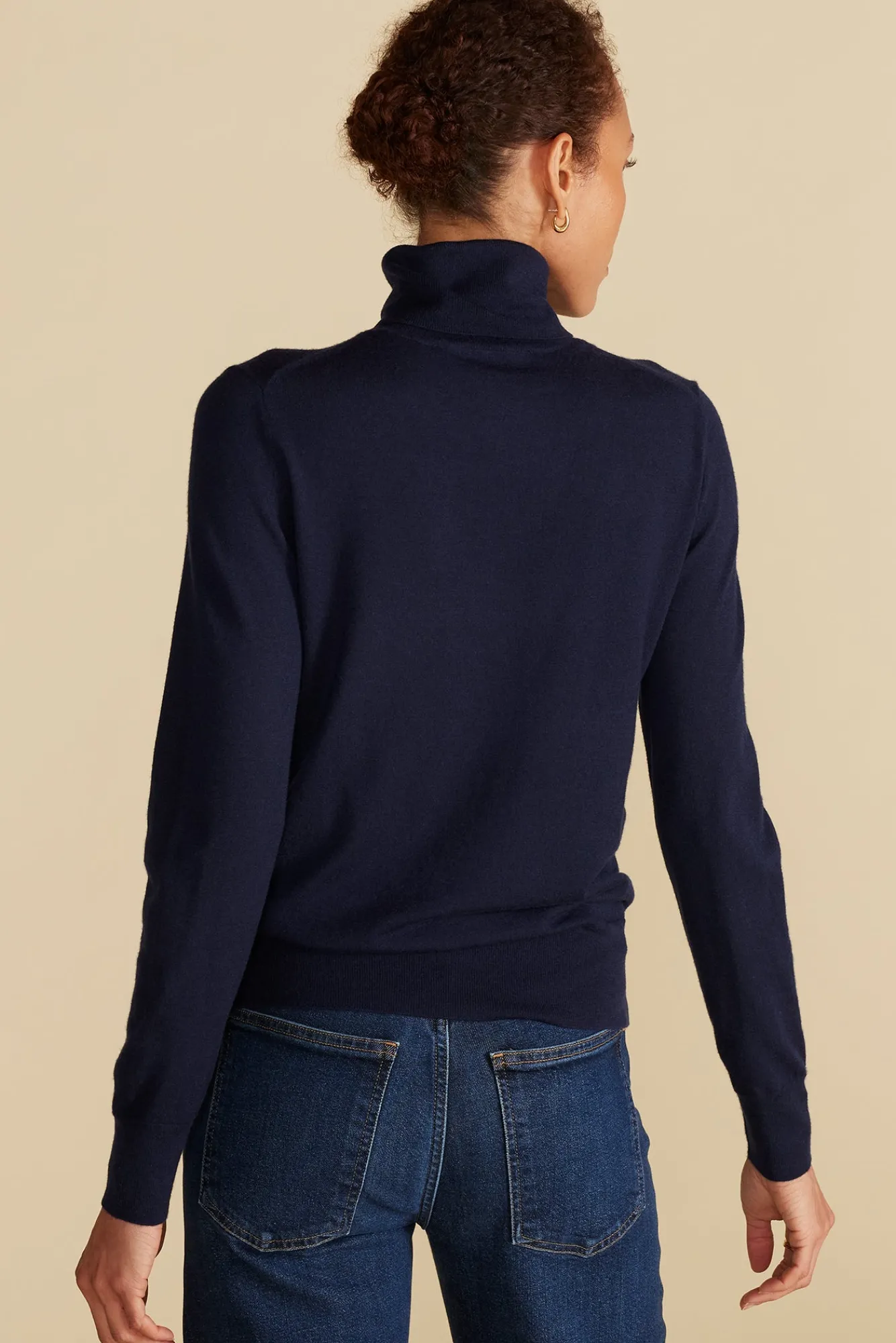 Amour Vert Carrie Turtleneck Cashmere Sweater- Sweaters & Cardigans|Clearance