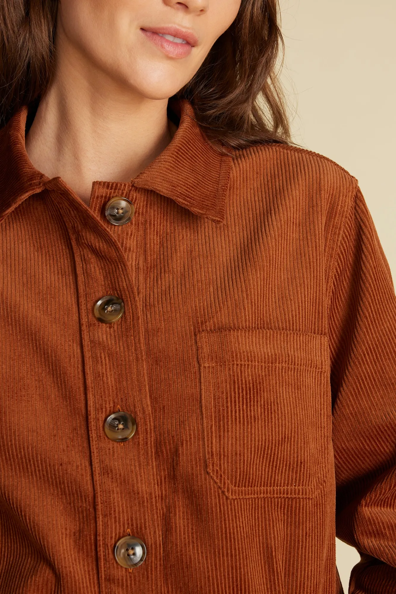 Amour Vert Spencer Corduroy Trucker Jacket- Jackets & Outerwear|Clearance