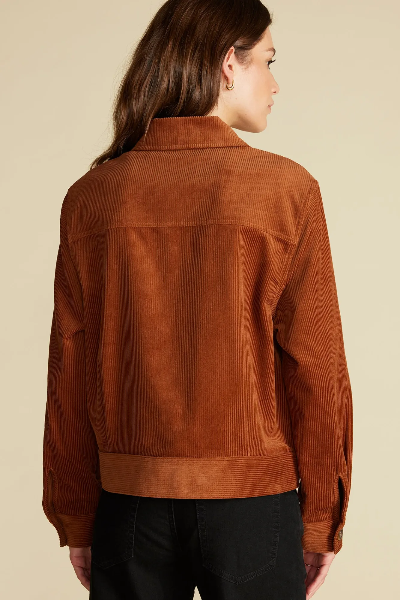 Amour Vert Spencer Corduroy Trucker Jacket- Jackets & Outerwear|Clearance