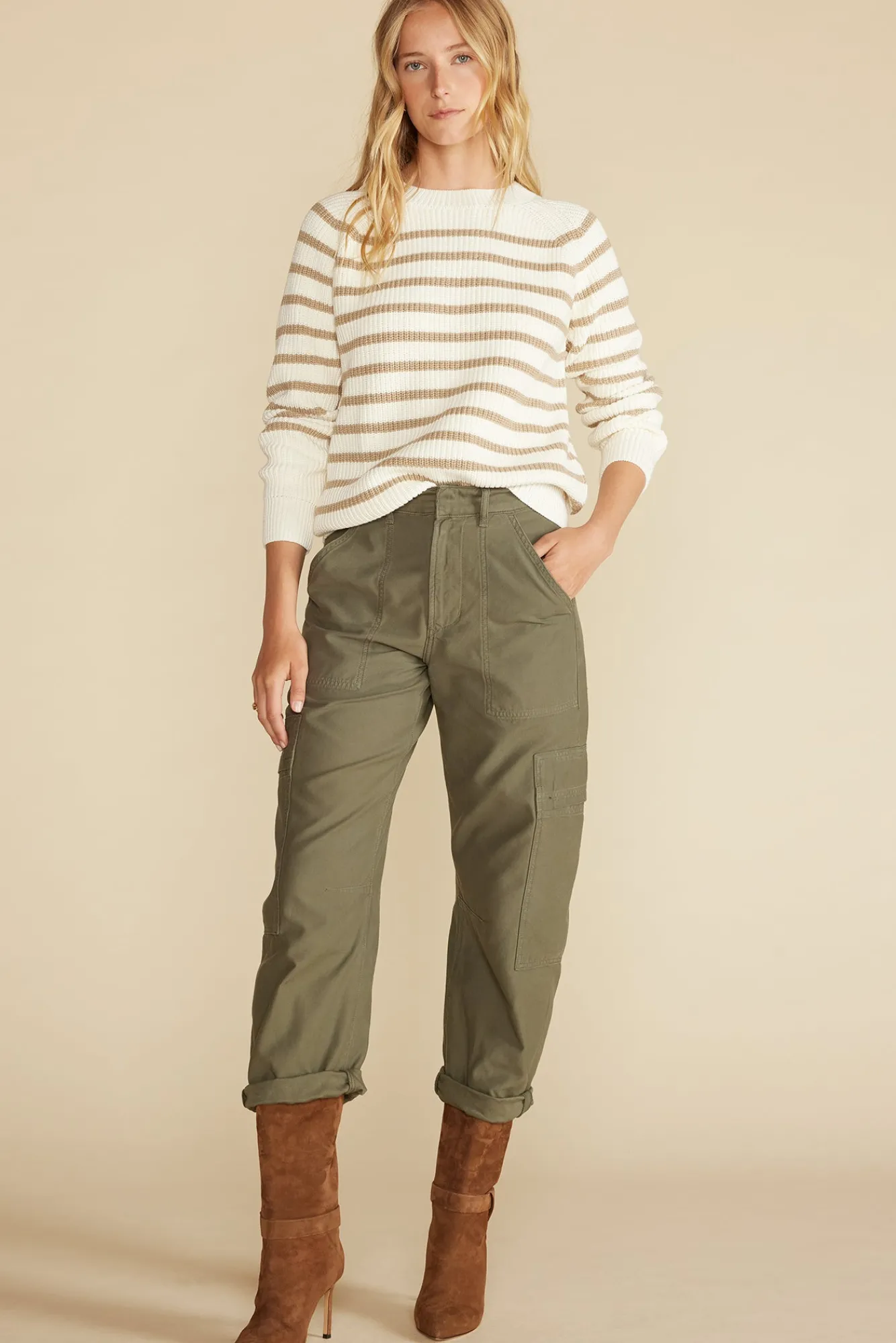 Amour Vert Layla Organic Cotton Sweater- Sweaters & Cardigans|Clearance