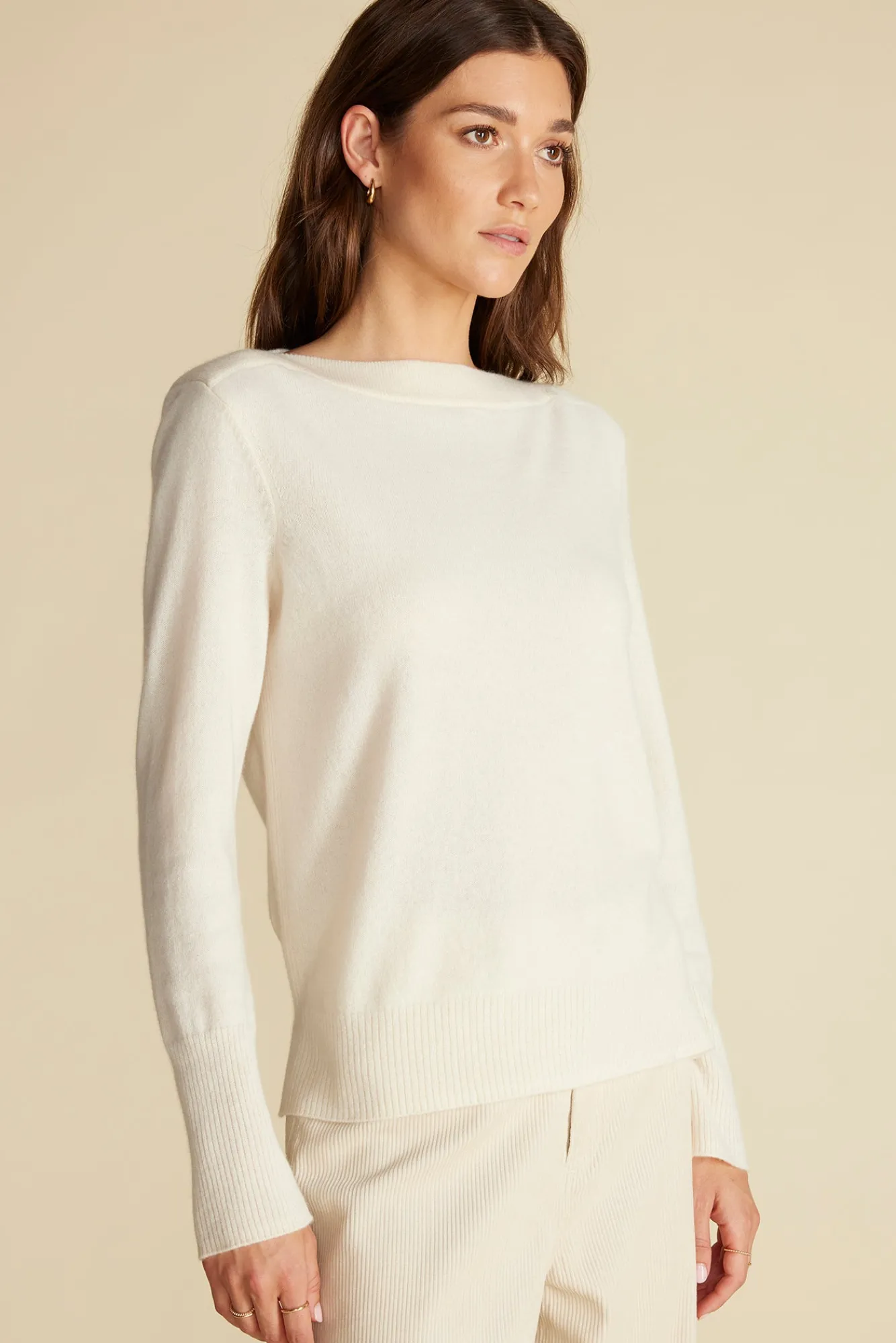 Amour Vert Nadia Cashmere Sweater- Sweaters & Cardigans