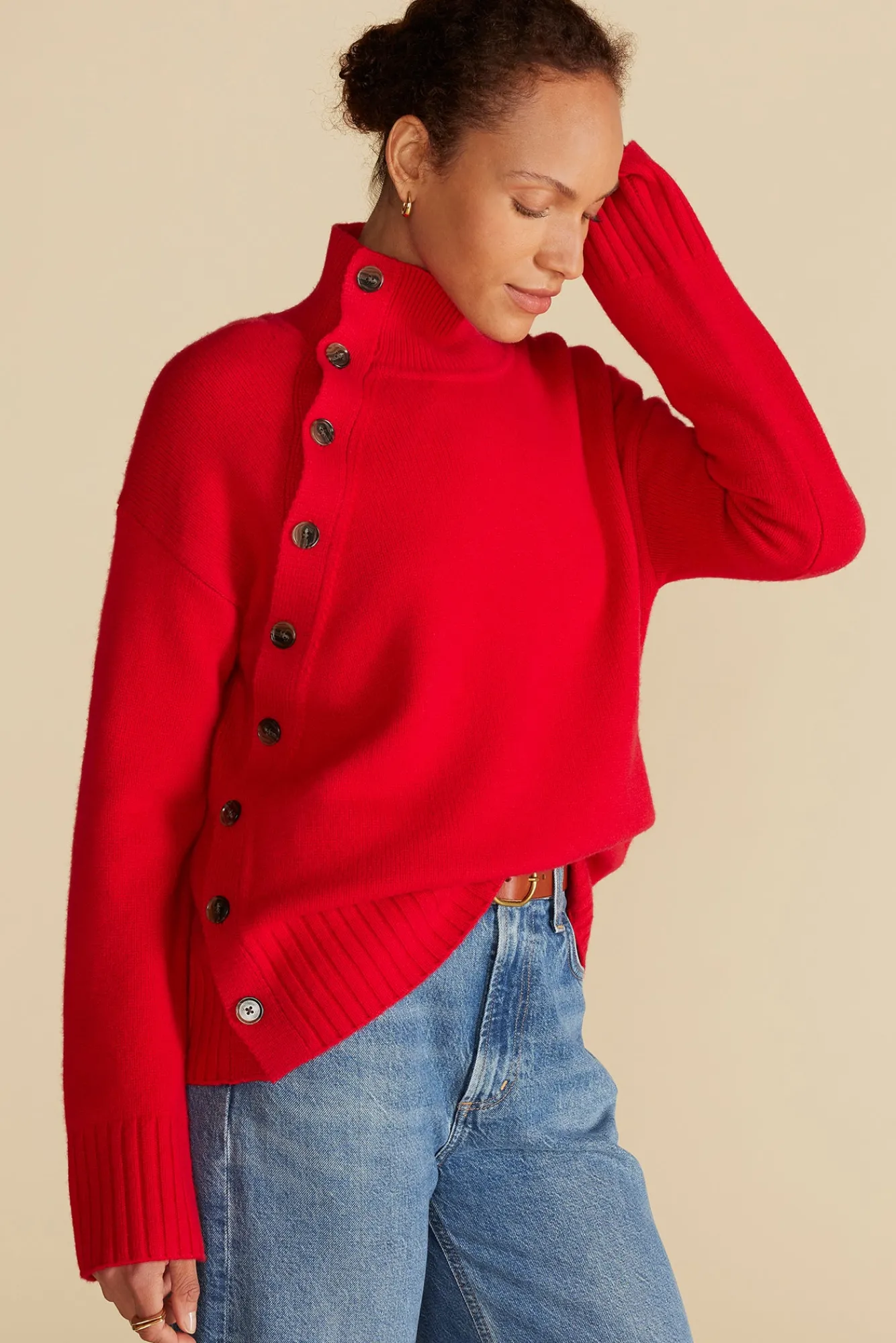 Amour Vert Leonie Turtleneck Sweater- Sweaters & Cardigans