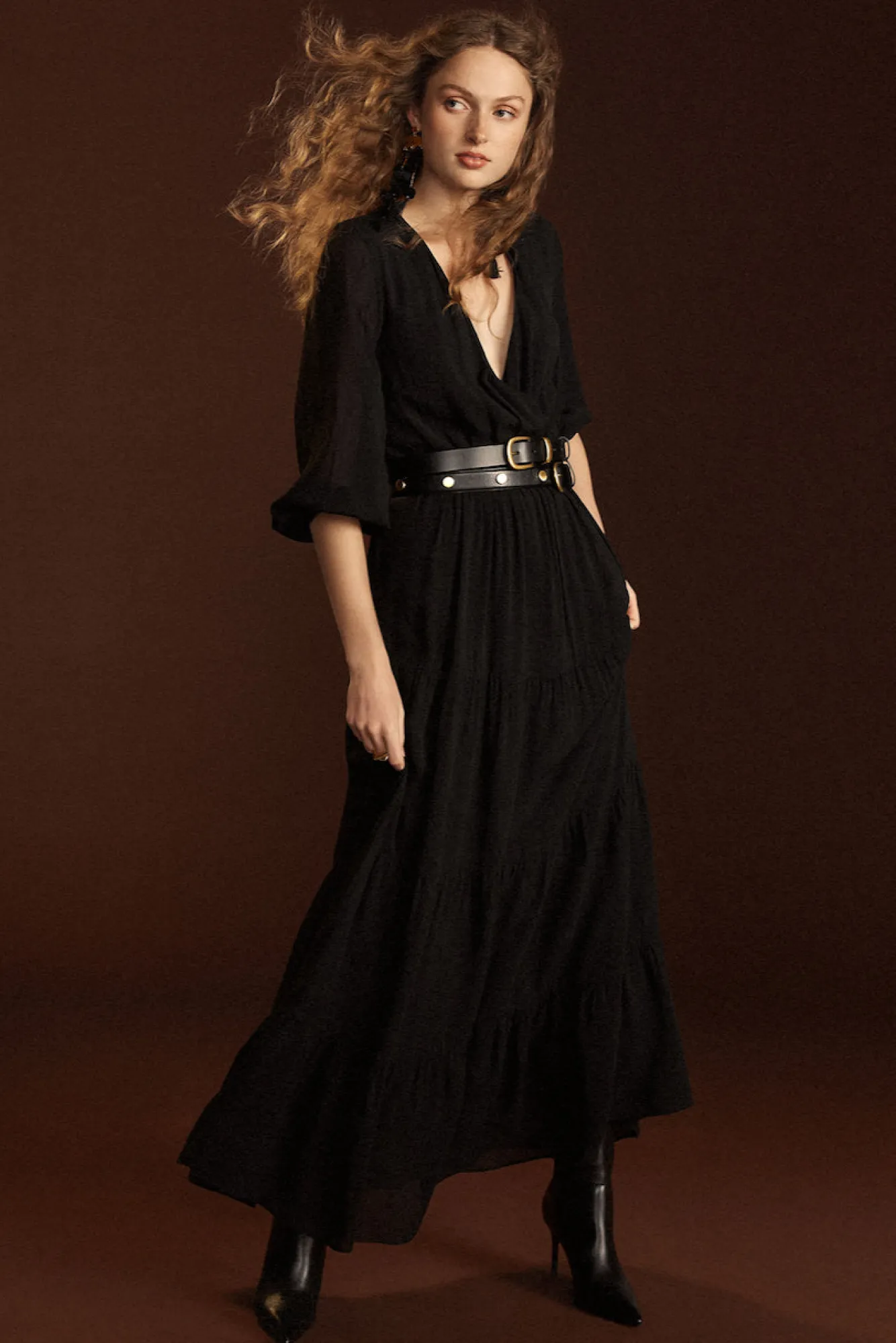 Amour Vert Marceau Viscose Maxi Dress- Dresses