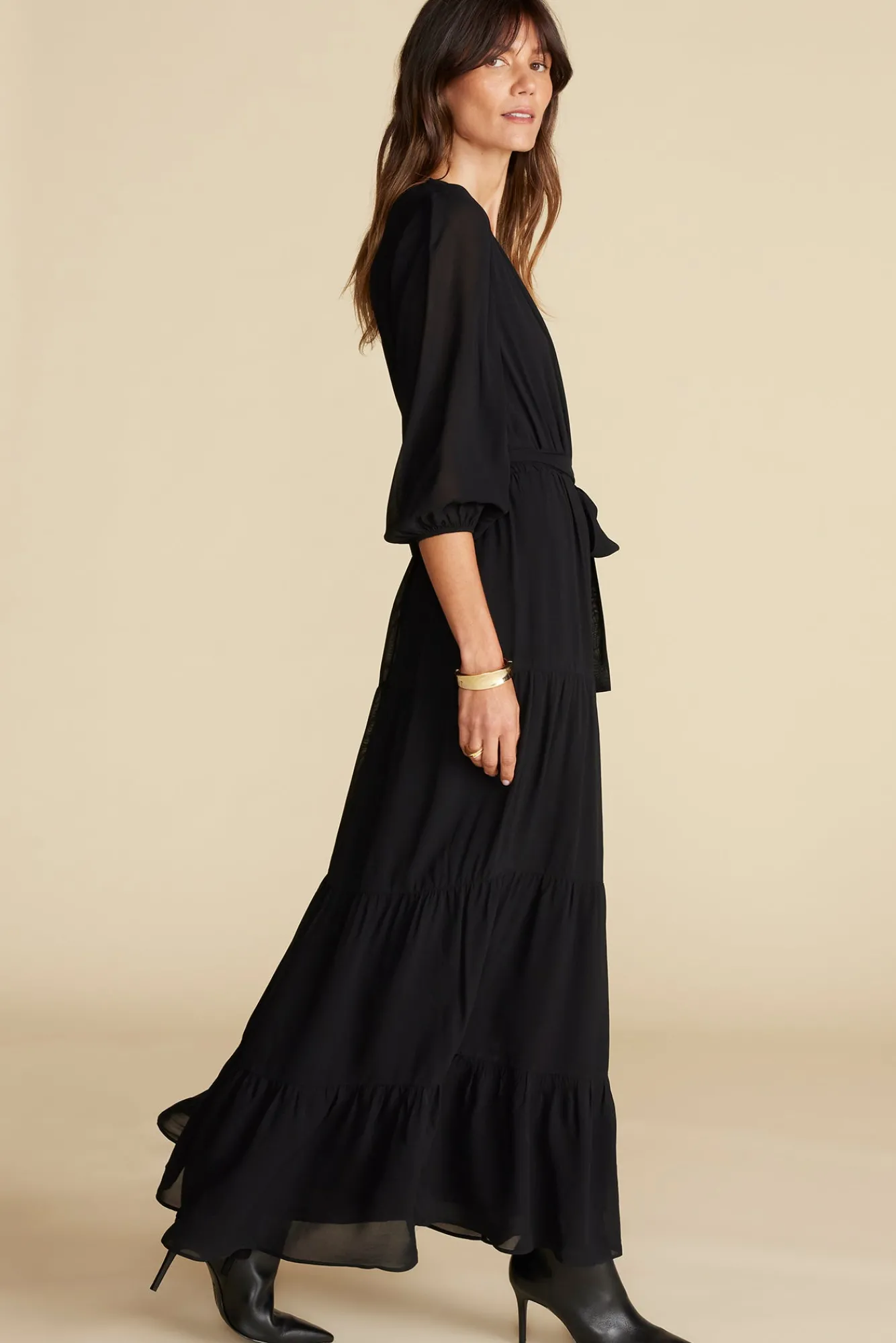 Amour Vert Marceau Viscose Maxi Dress- Dresses
