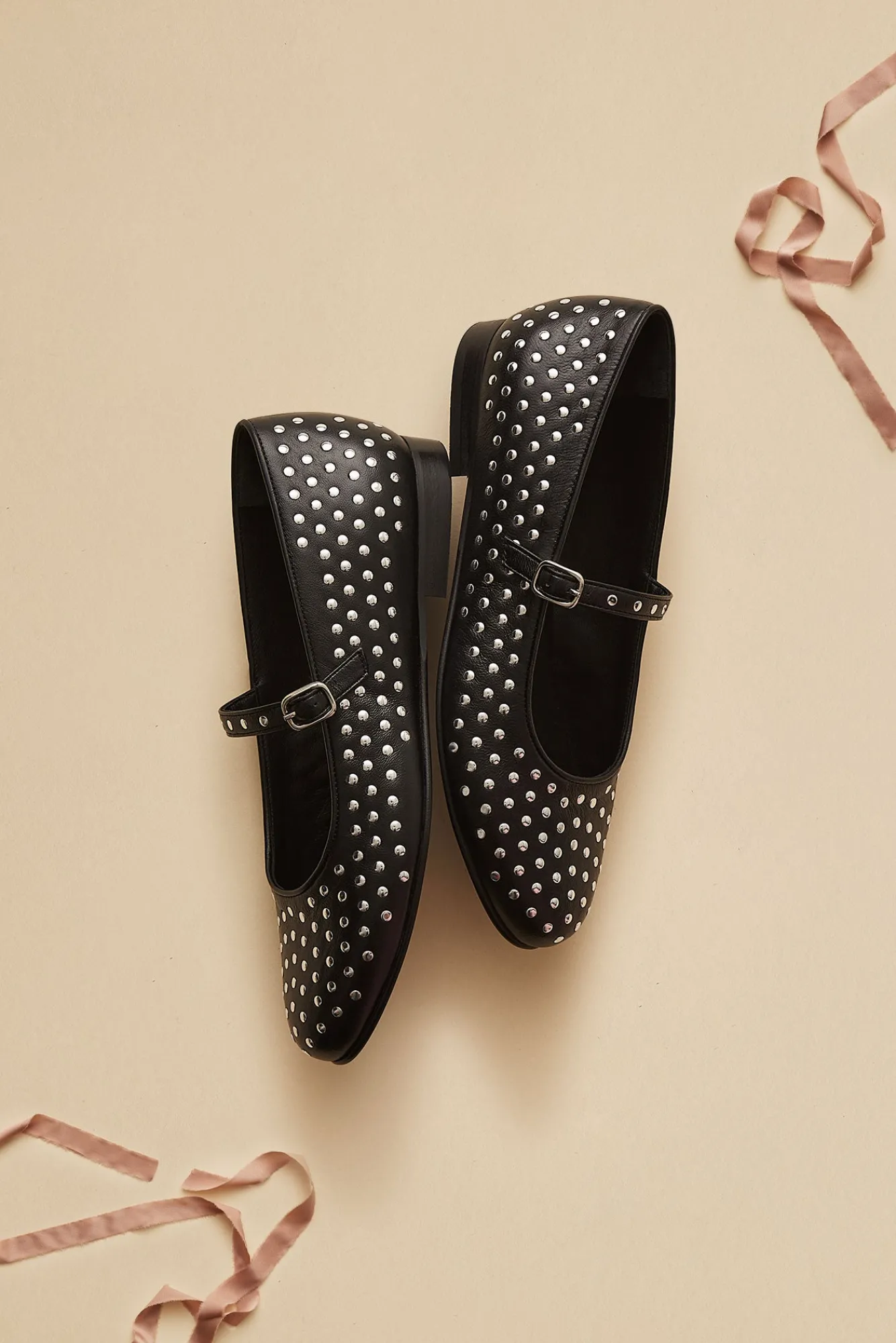 Amour Vert Alohas Lucien Leather Ballet Flats- Shoes