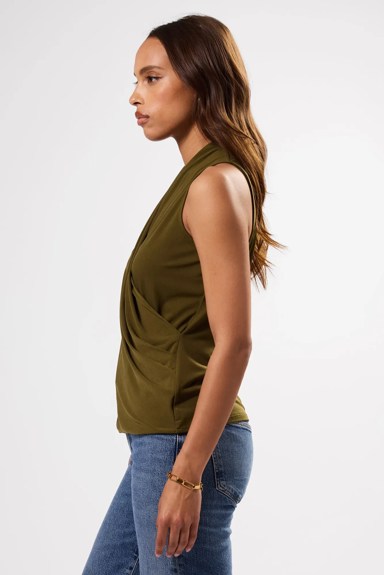 Amour Vert Calais Stretch Knit Tank- Tops|Clearance