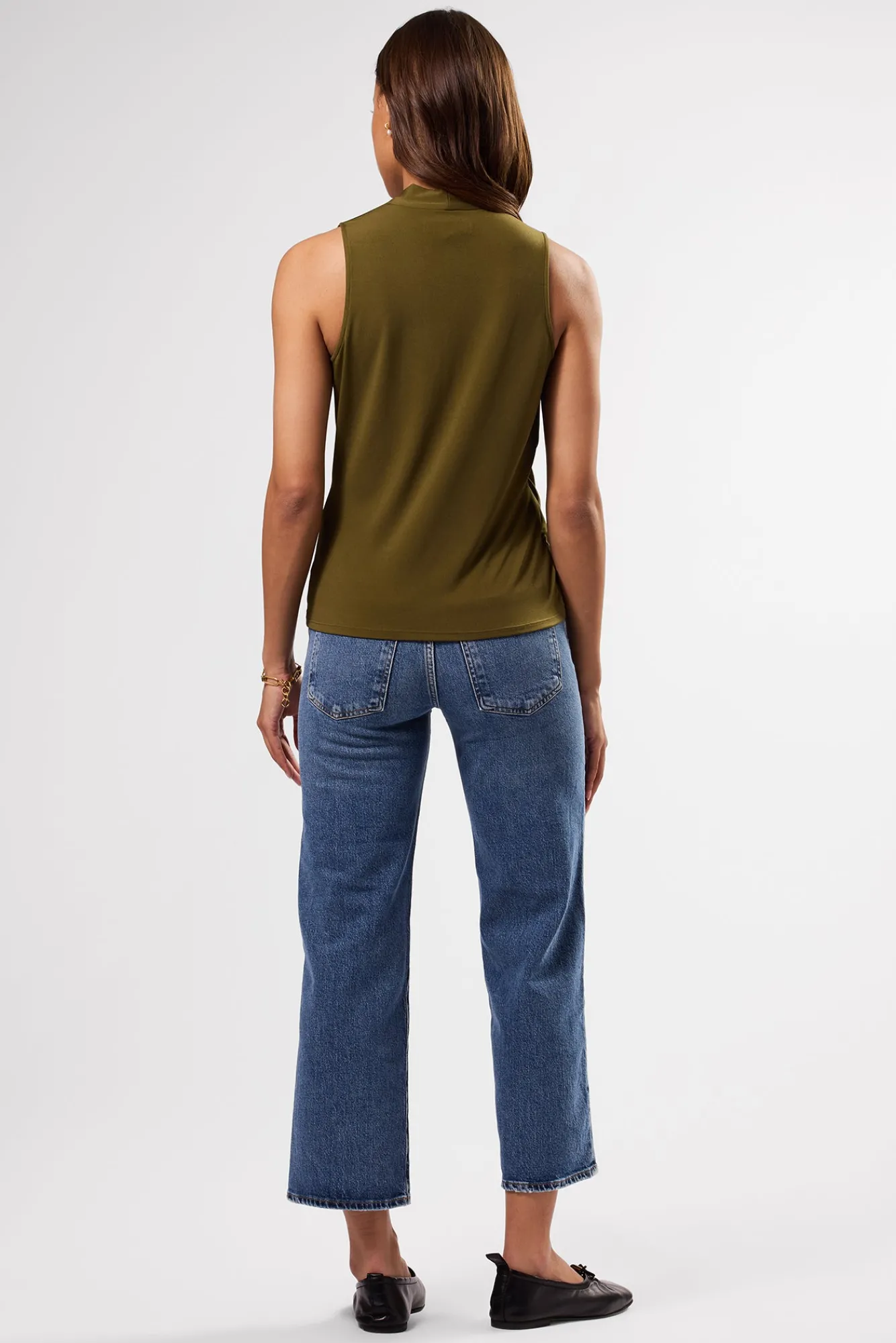 Amour Vert Calais Stretch Knit Tank- Tops|Clearance