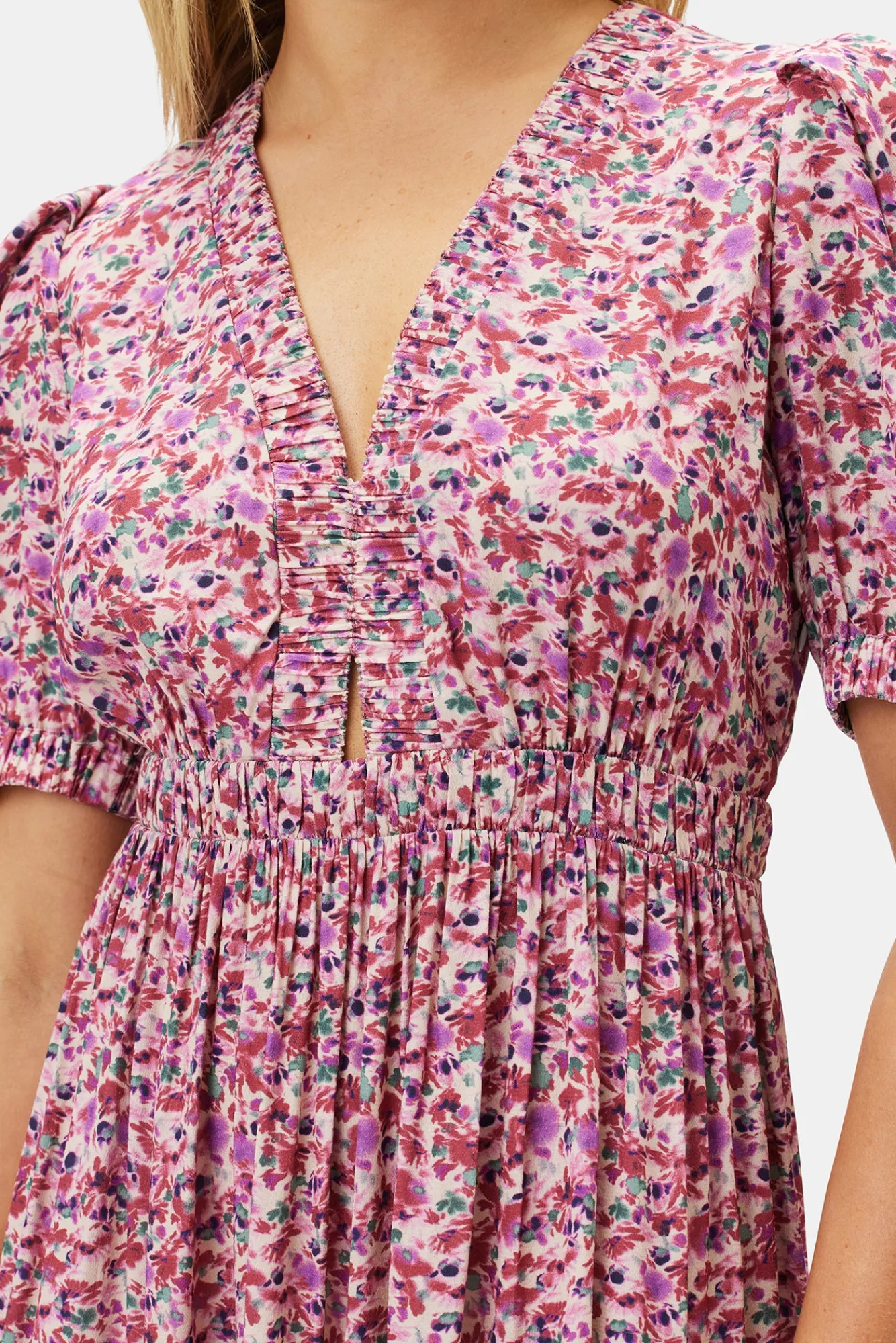 Amour Vert Danielle Viscose Crepe Dress- Dresses|Clearance