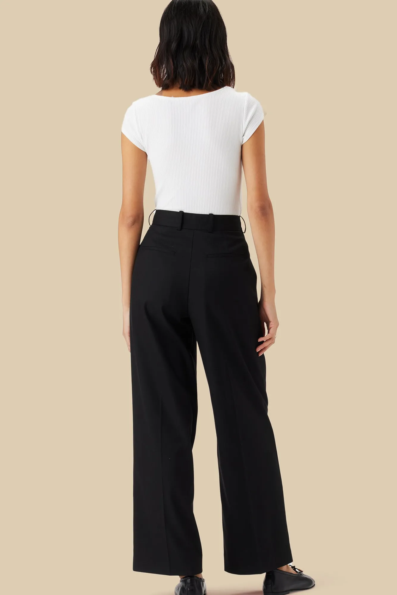 Amour Vert Pleated Wide Leg Trouser- Clearance