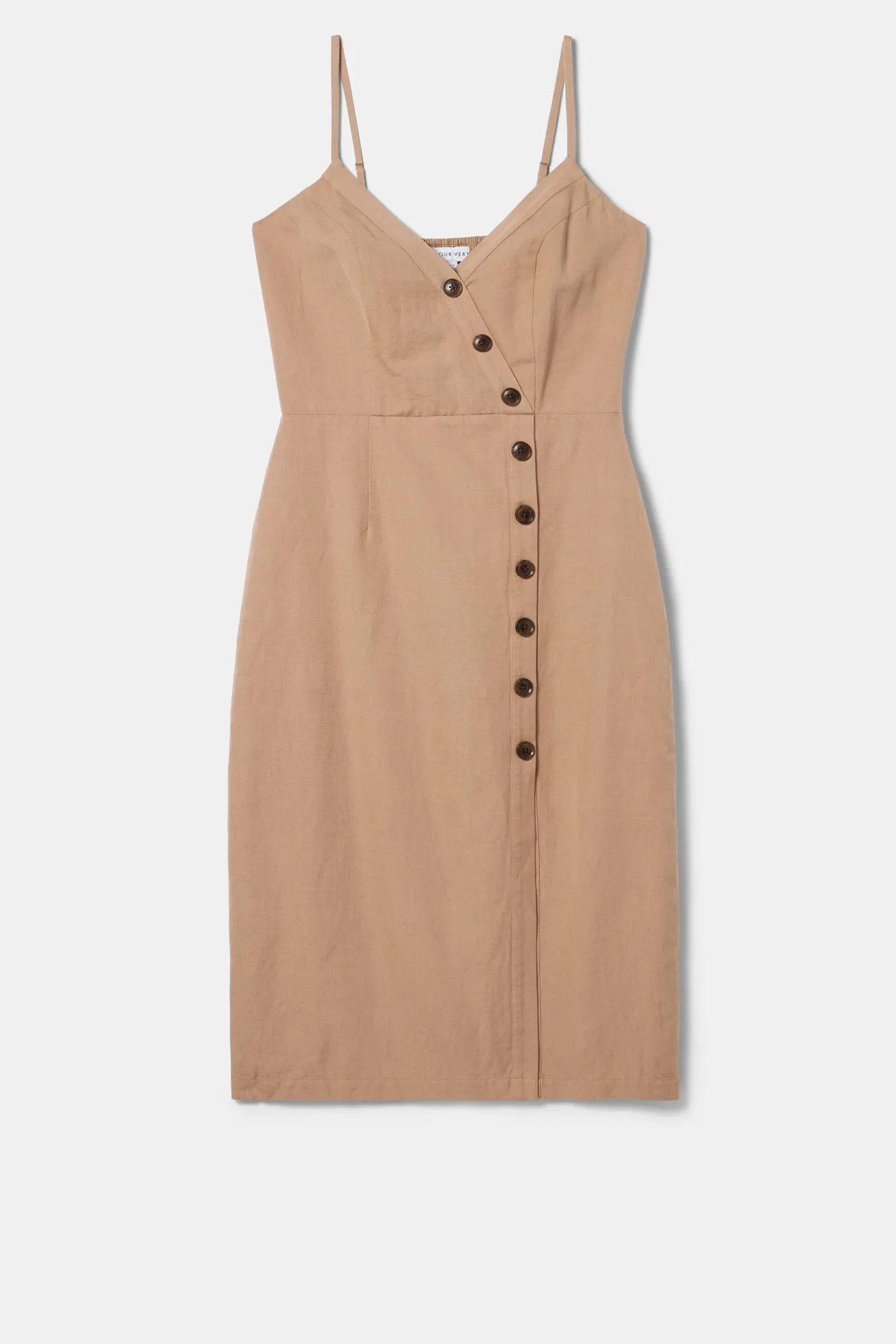 Amour Vert Lila Cotton Linen Dress- Dresses|Clearance