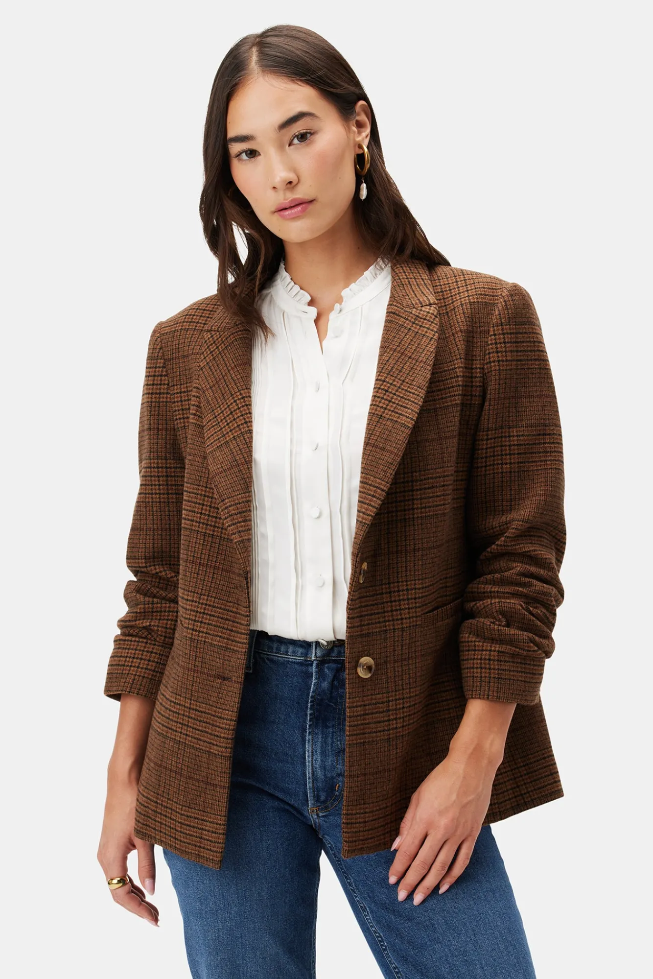 Amour Vert Tobie Single Breasted Blazer- Jackets & Outerwear|Clearance