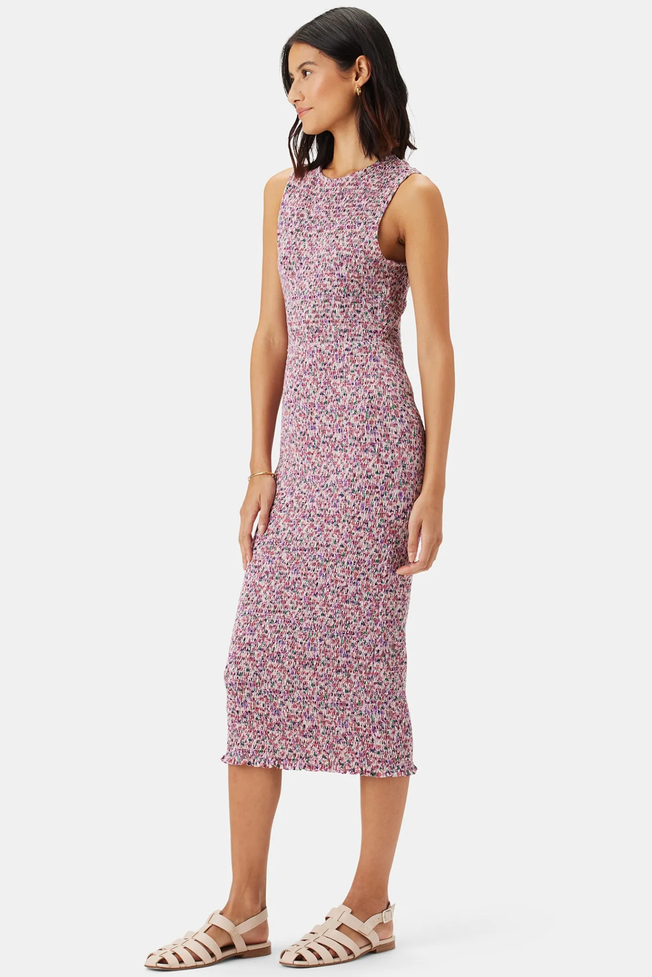 Amour Vert Isabella Smocked Dress- Dresses|Clearance