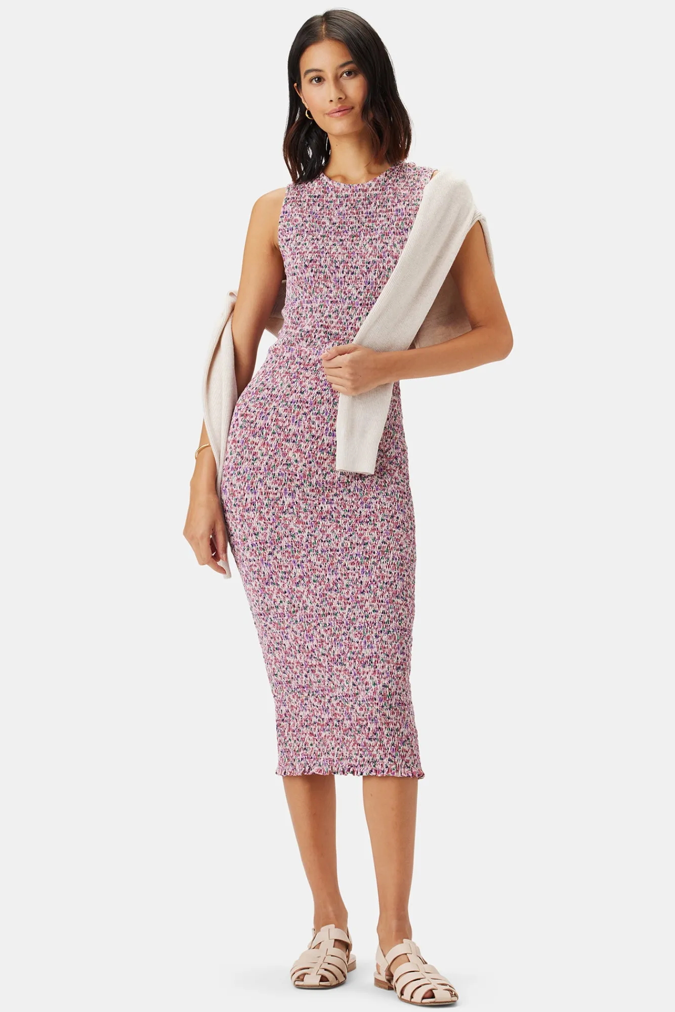 Amour Vert Isabella Smocked Dress- Dresses|Clearance