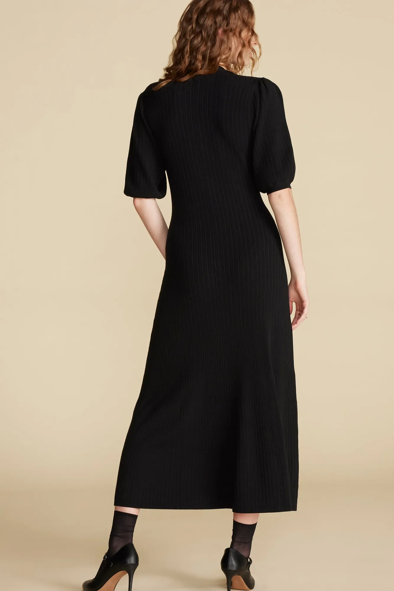 Amour Vert Benoite Knit Shirt Dress- Dresses