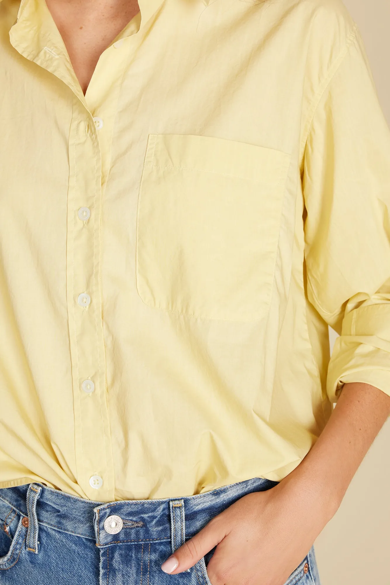 Amour Vert Henri Button Down Shirt- Blouses & Shirts|Tops