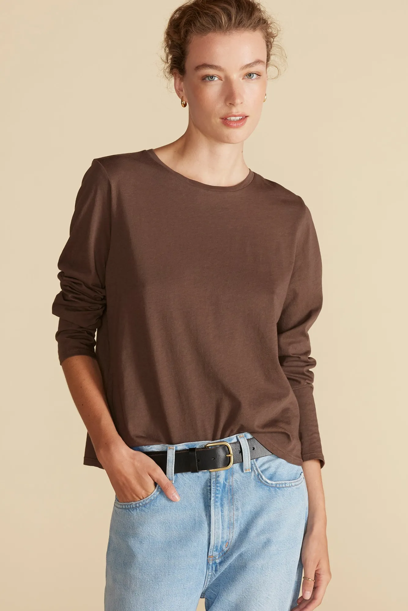 Amour Vert Berkeley Long Sleeve Tee- Tops|Tees