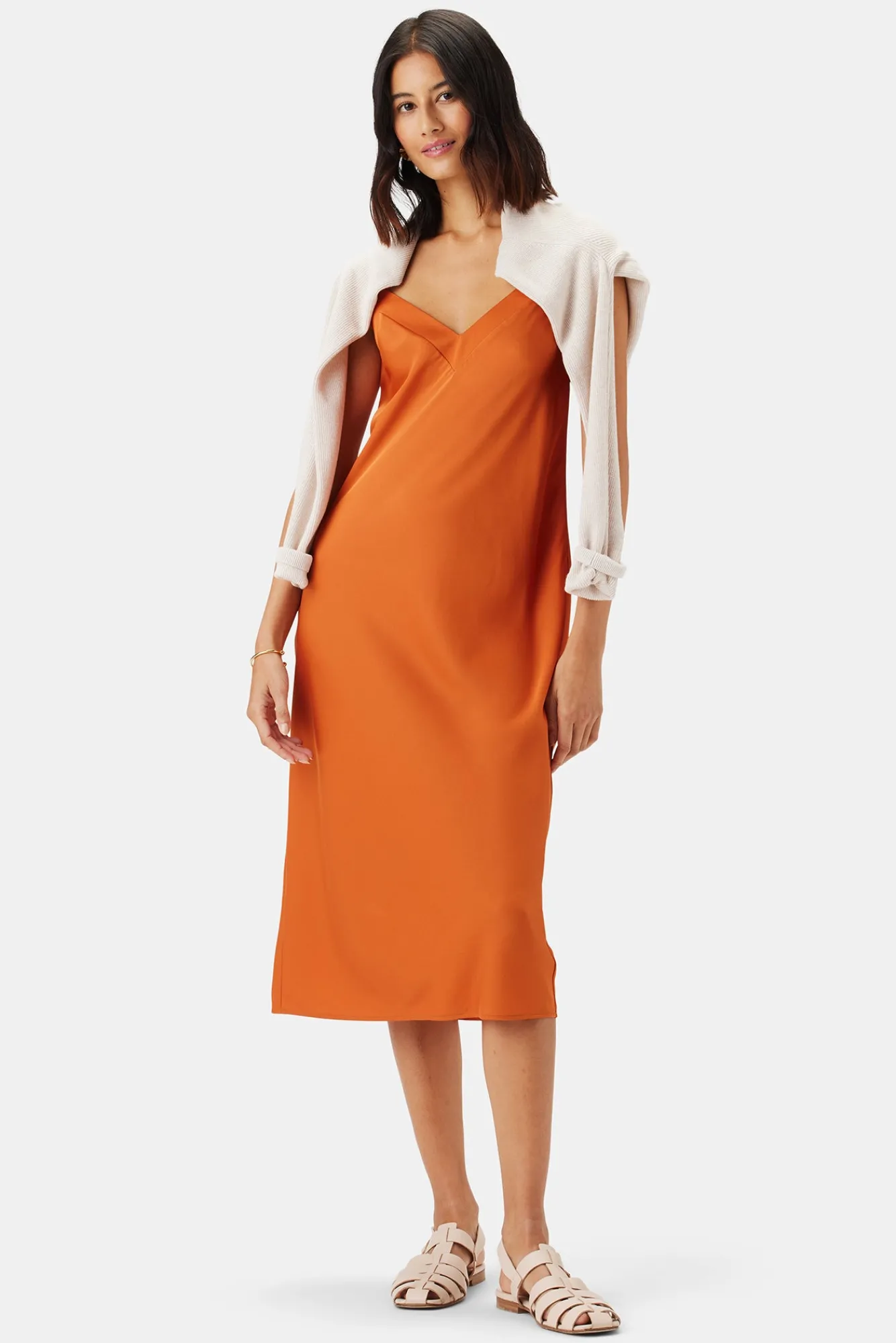 Amour Vert Briana Washable Silk Dress- Dresses|Clearance