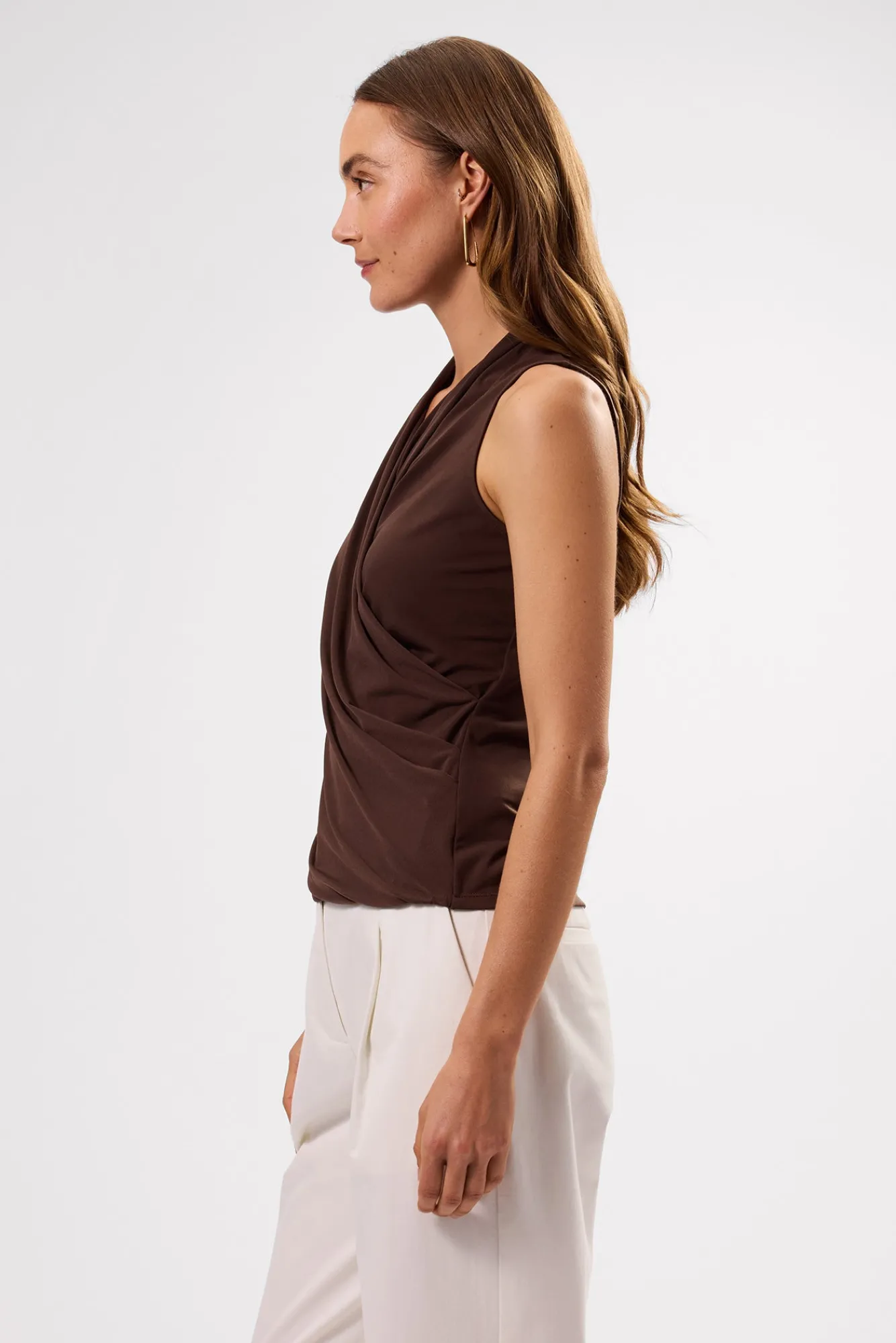 Amour Vert Calais Stretch Knit Tank- Tops|Clearance