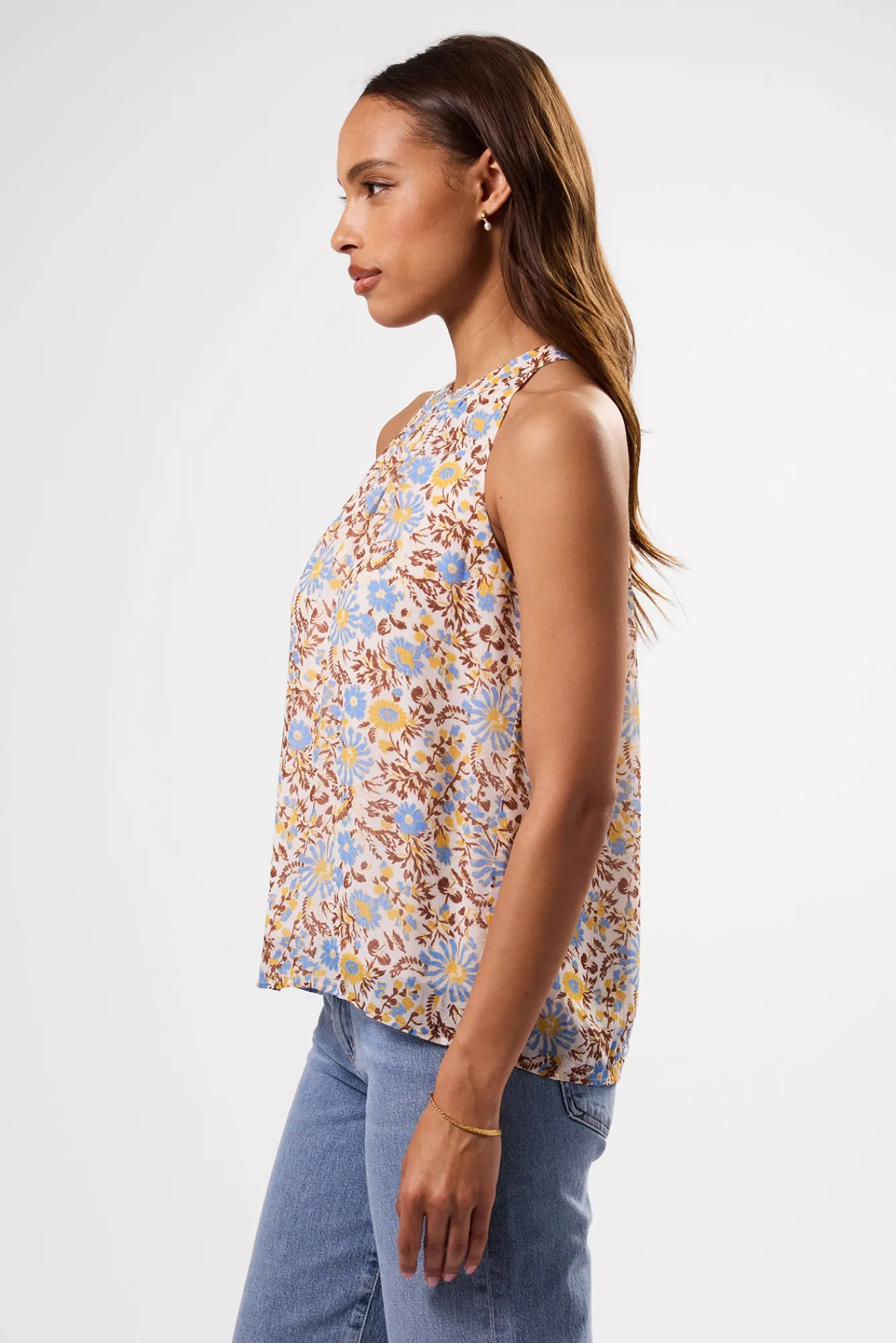 Amour Vert Peggy Halter Top- Tops|Clearance