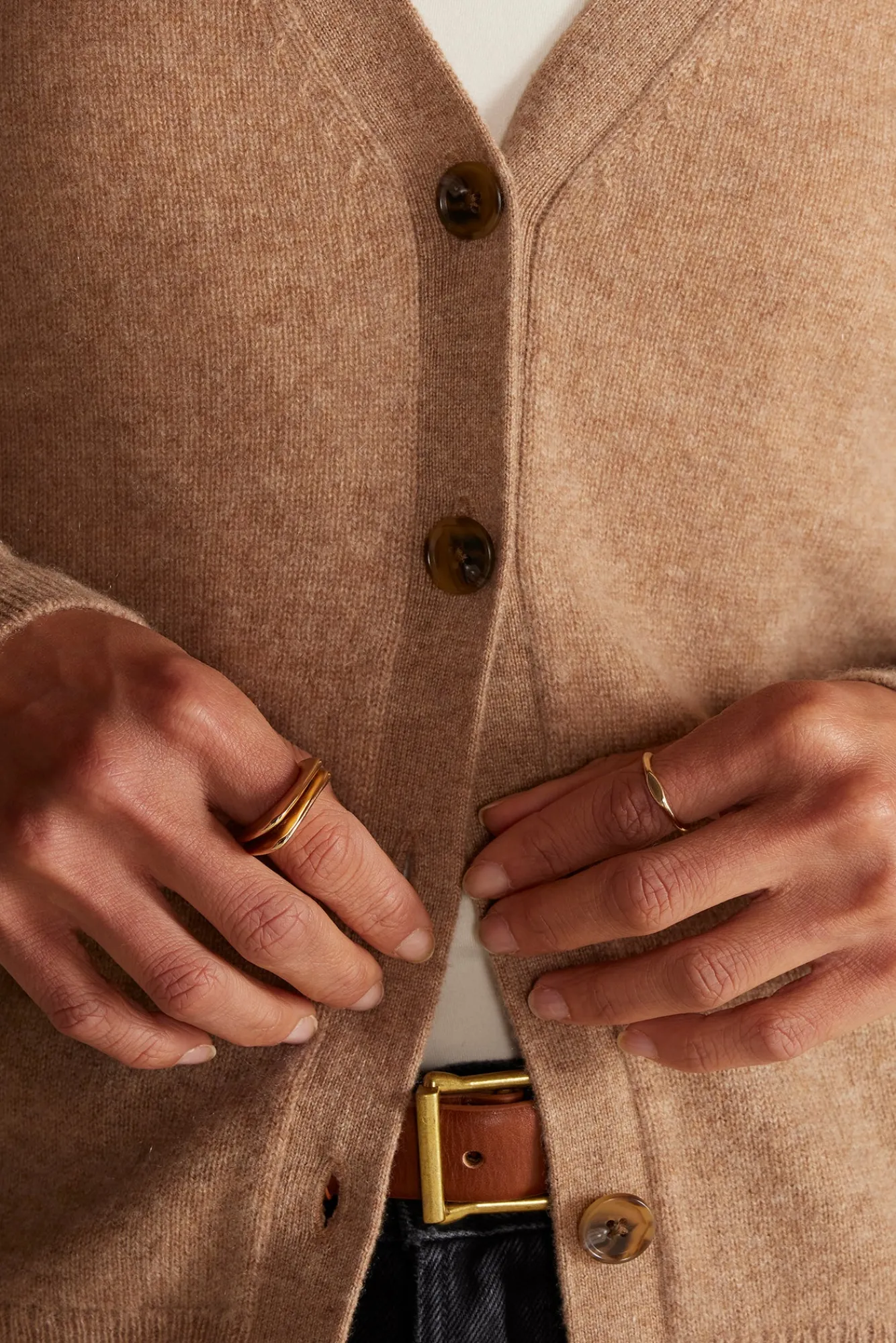 Amour Vert Mason Cashmere Cardigan- Sweaters & Cardigans