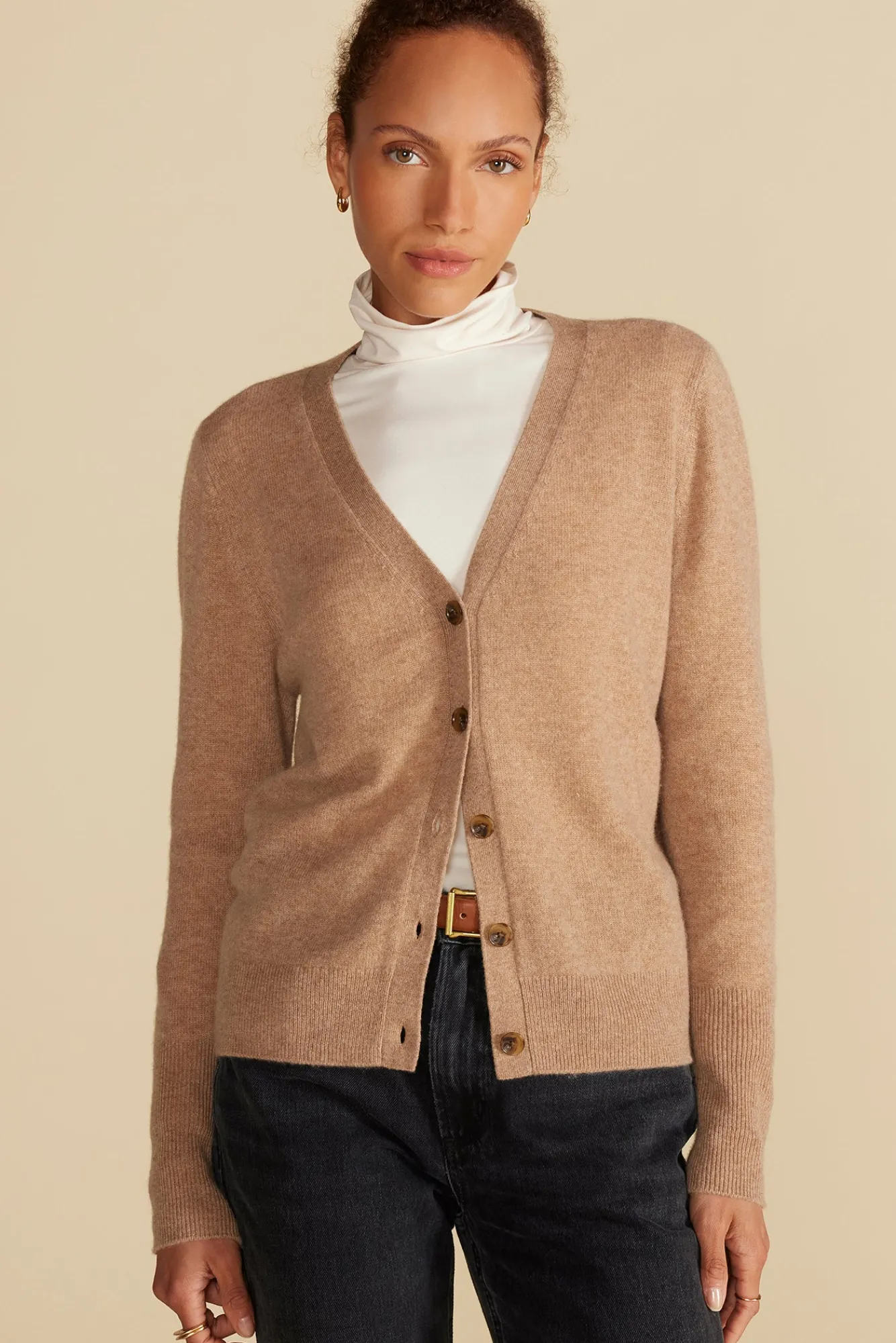 Amour Vert Mason Cashmere Cardigan- Sweaters & Cardigans