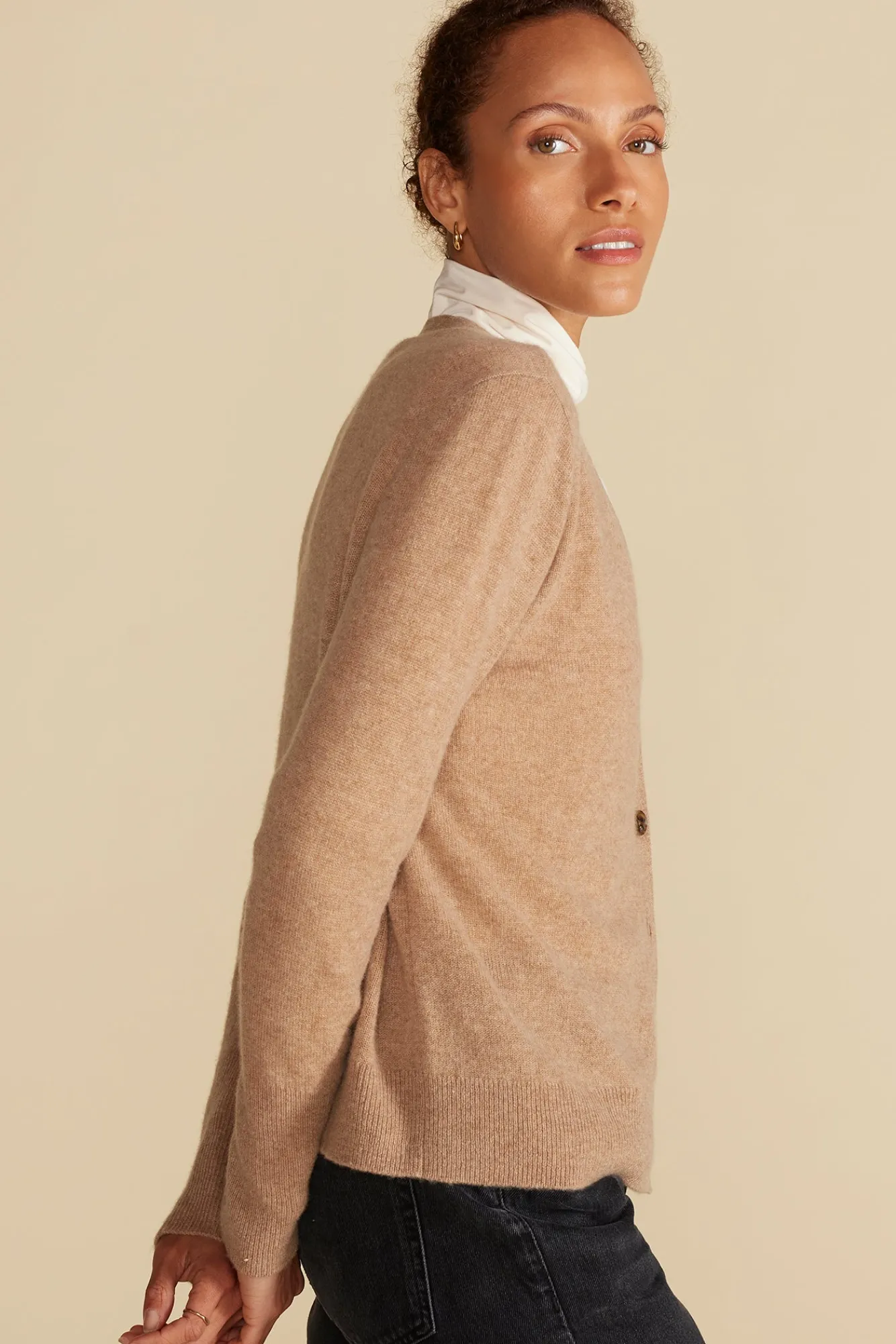 Amour Vert Mason Cashmere Cardigan- Sweaters & Cardigans