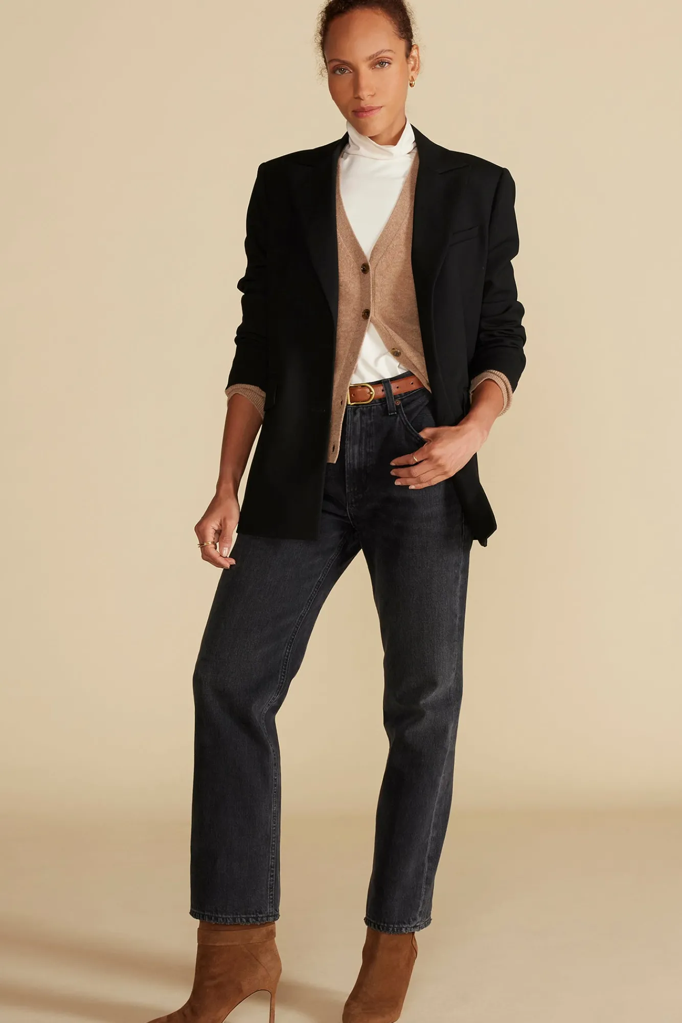 Amour Vert Mason Cashmere Cardigan- Sweaters & Cardigans