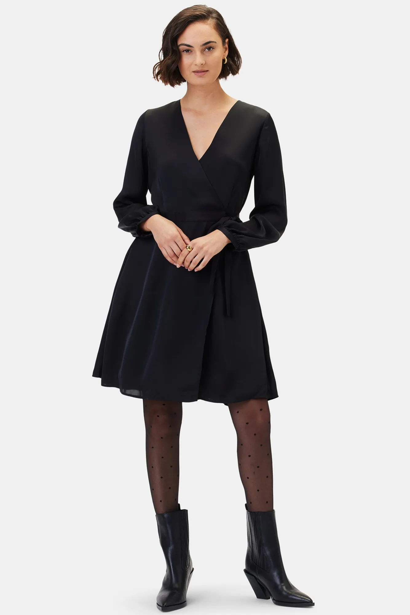 Amour Vert Ivy Long Sleeve Dress- Dresses|Clearance
