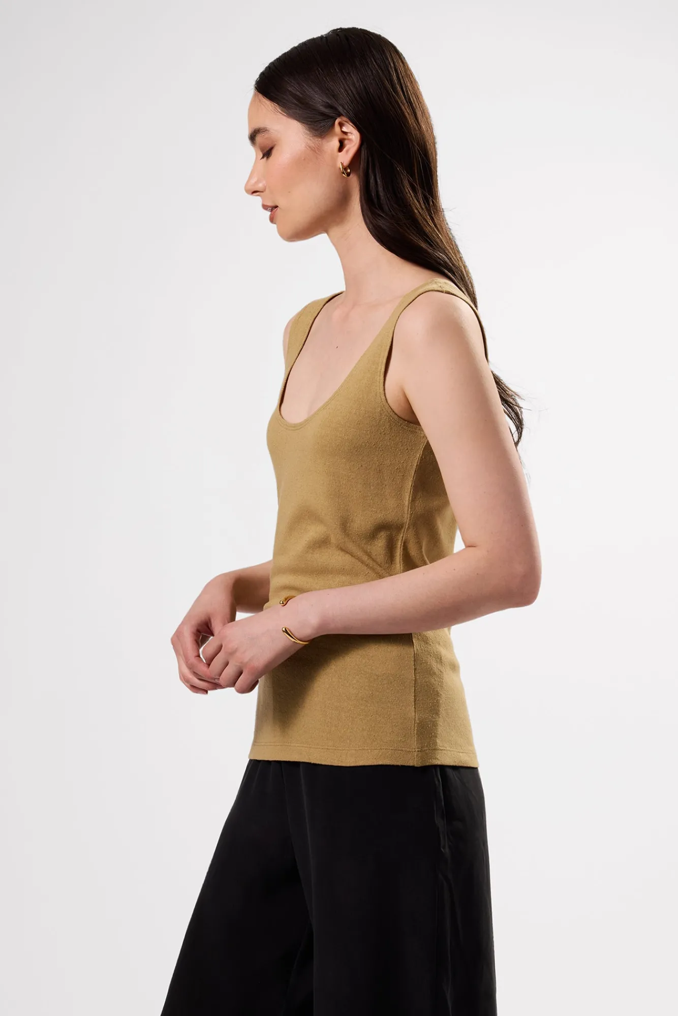Amour Vert Clarisse Silk Knit Tank- Tops|Clearance