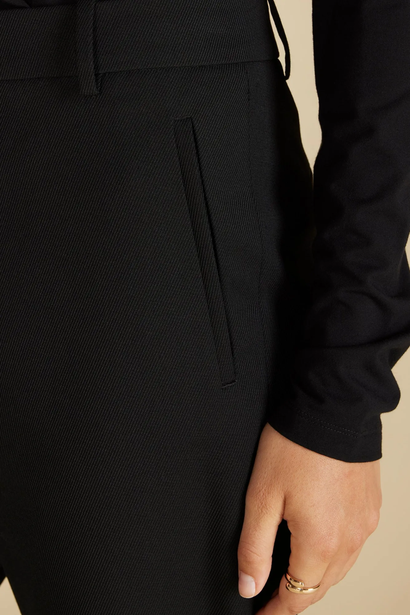 Amour Vert Taper Tailored Ankle Trouser- Pants