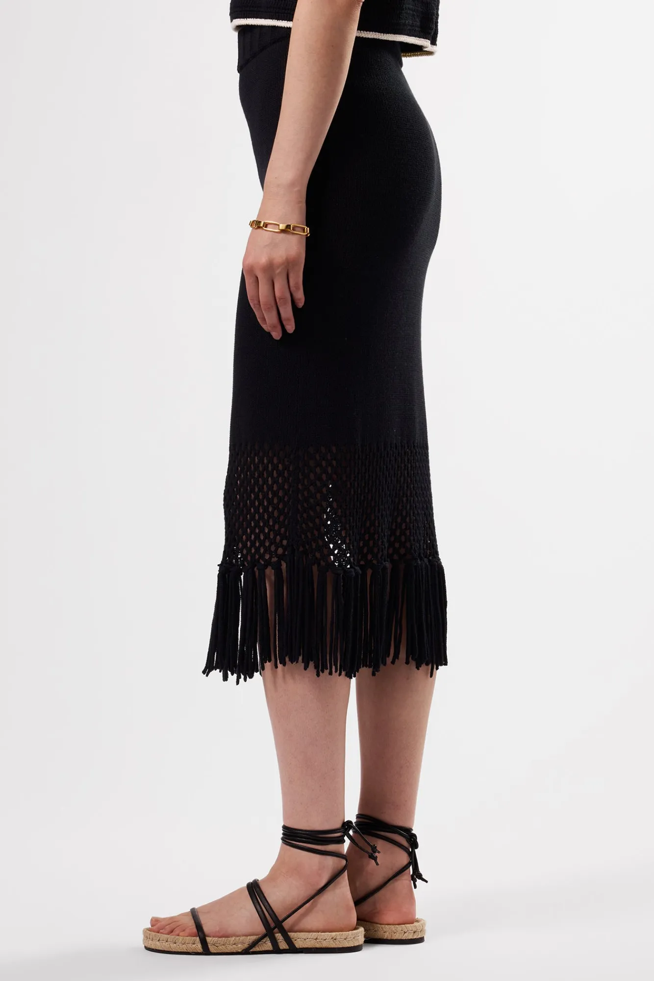 Amour Vert Alizee Crochet Skirt- Skirts|Clearance