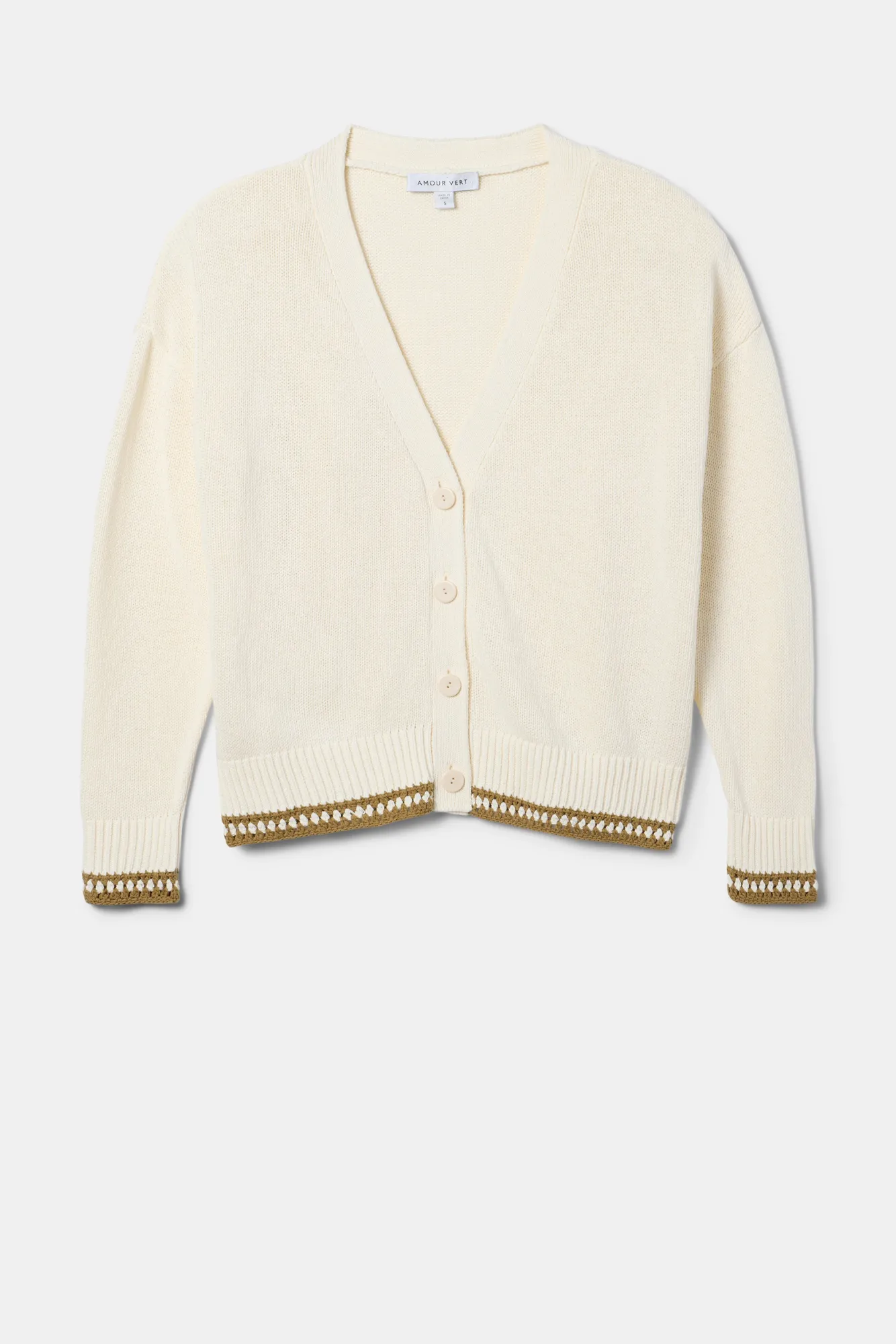 Amour Vert Texture Cardigan- Sweaters & Cardigans|Clearance