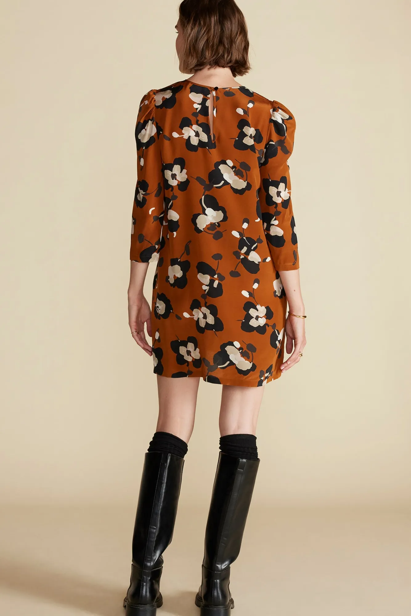 Amour Vert Darla Washable Silk Dress- Dresses