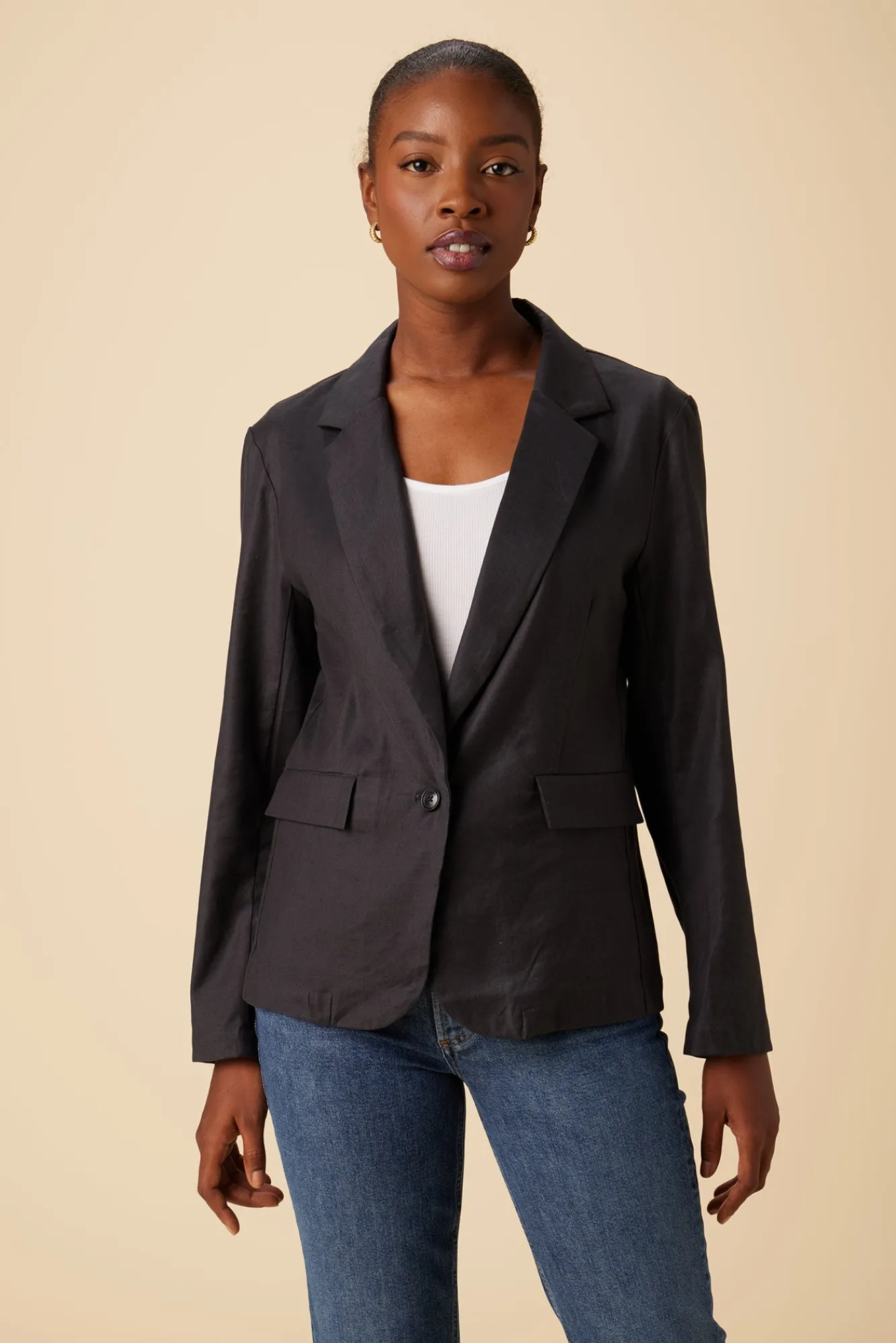 Amour Vert Tobie Femme Fête Blazer- Clearance