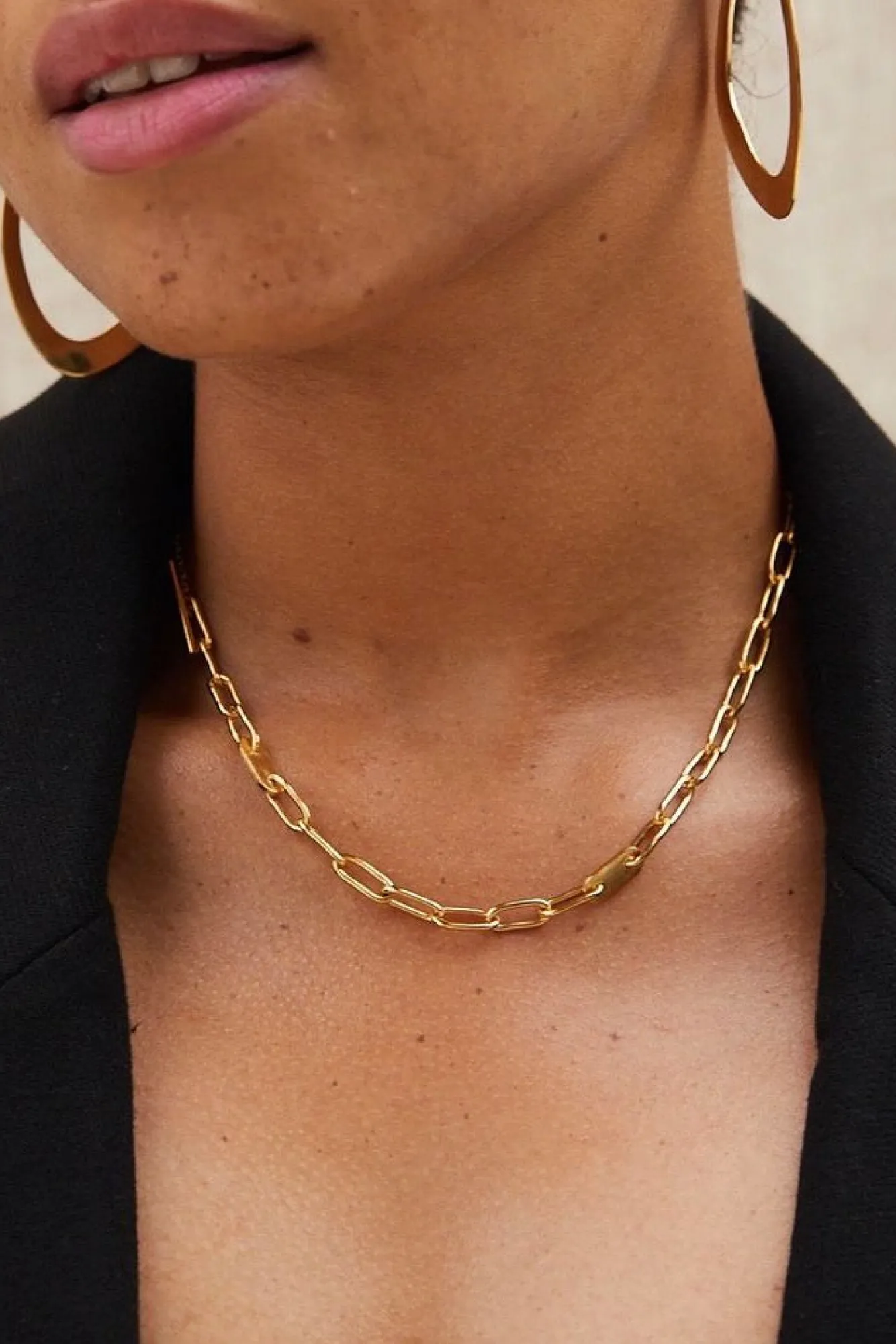 Amour Vert SOKO Delicate Ellipse Collar Necklace- Jewelry