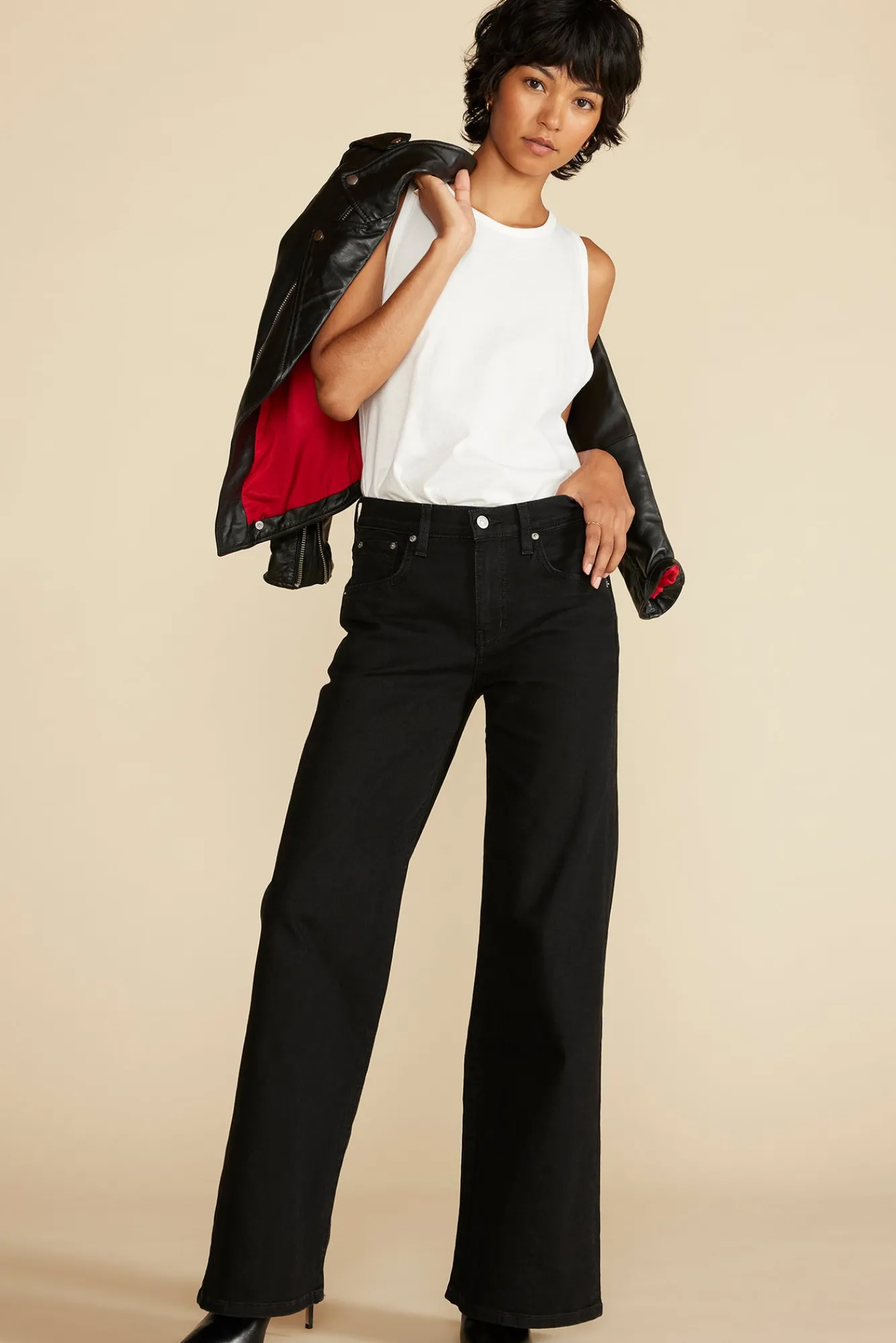 Amour Vert ETICA Romi Wide Leg Jean- Pants|Denim