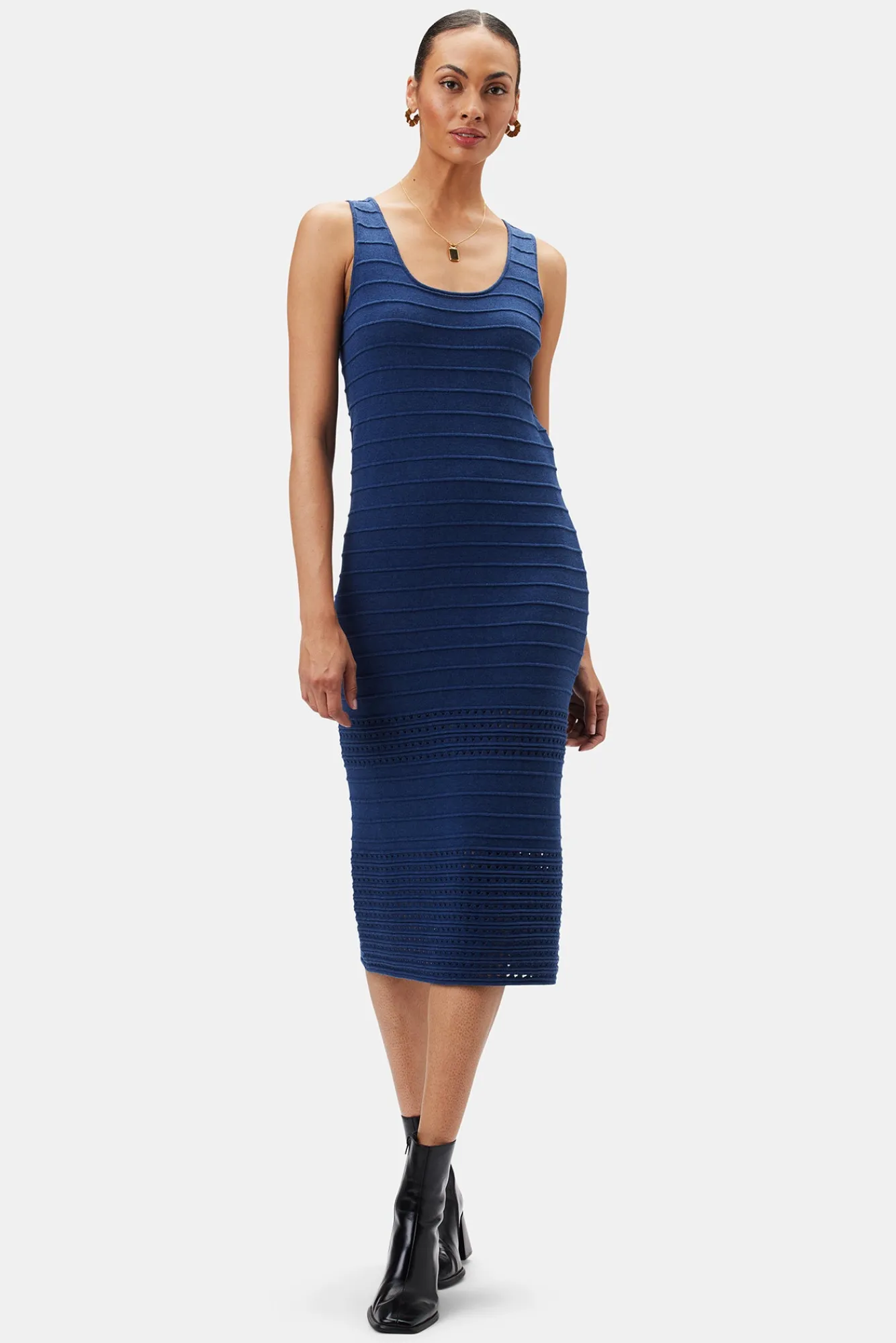 Amour Vert Cora Flaxen Eco Dress- Dresses|Clearance