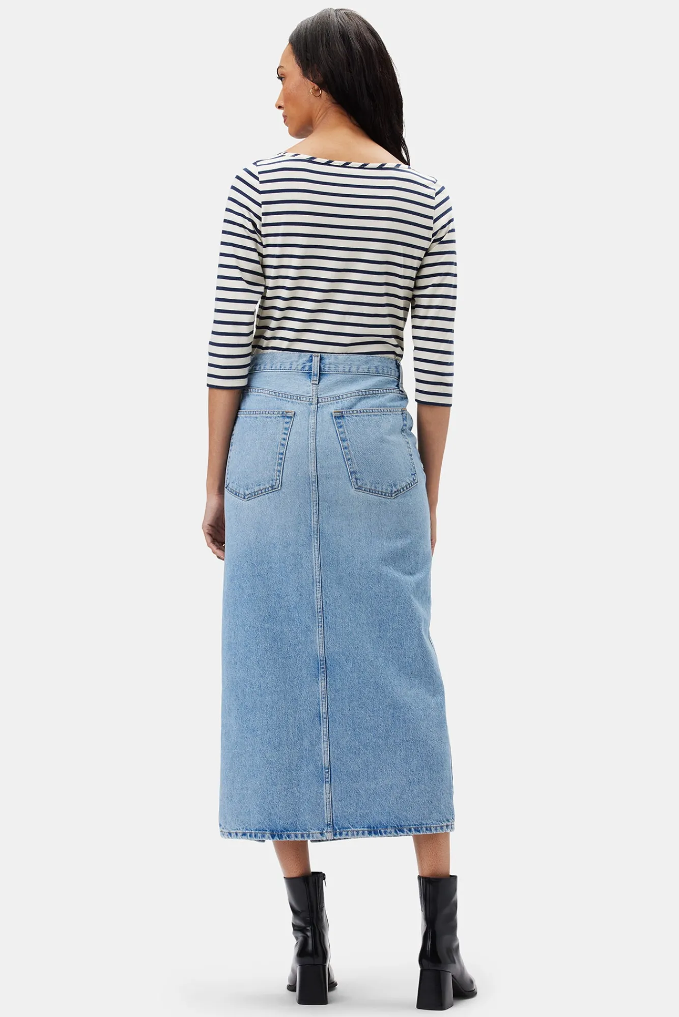 Amour Vert ETICA Ingrid Split Skirt- Skirts|Denim