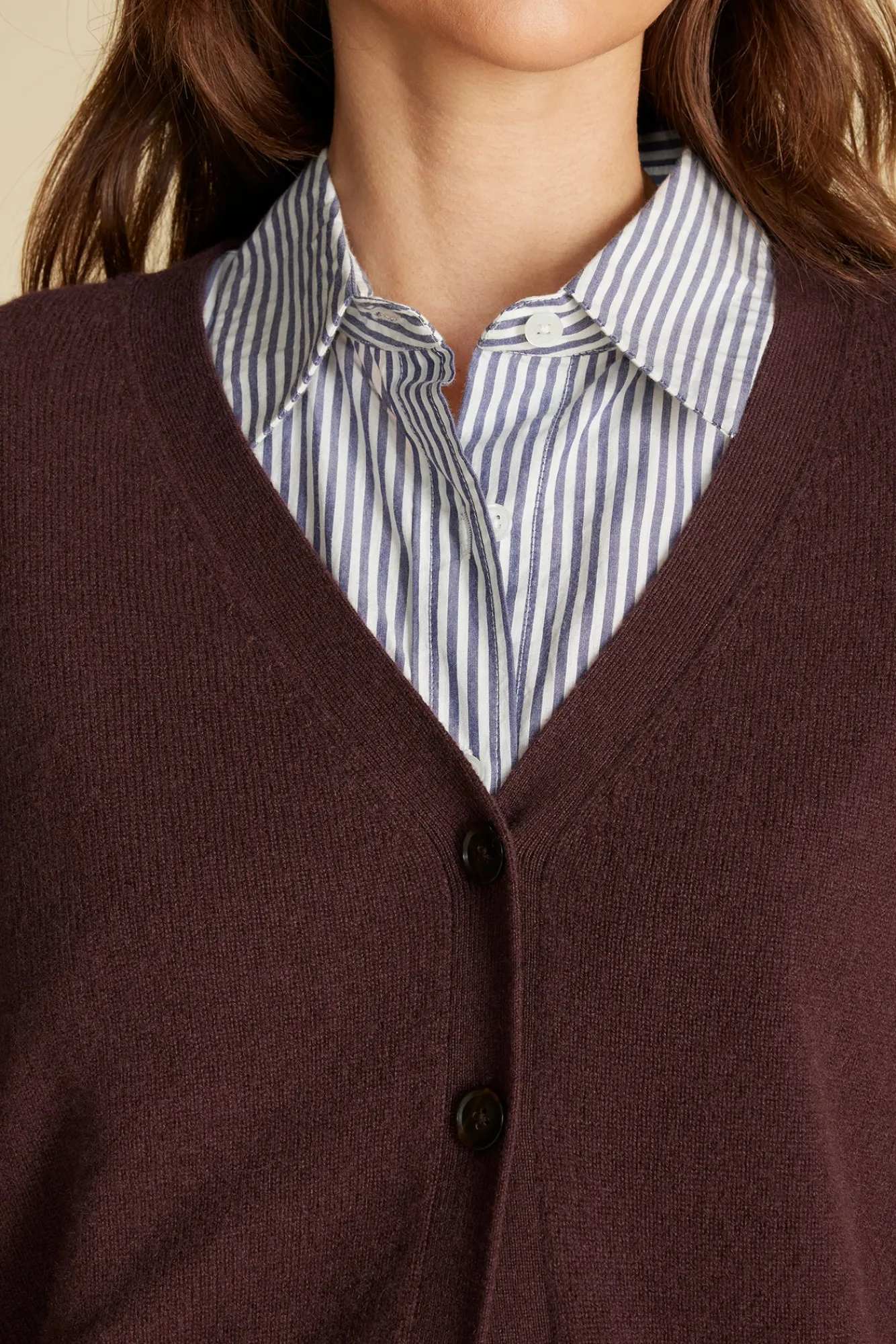 Amour Vert Mason Cashmere Cardigan- Sweaters & Cardigans