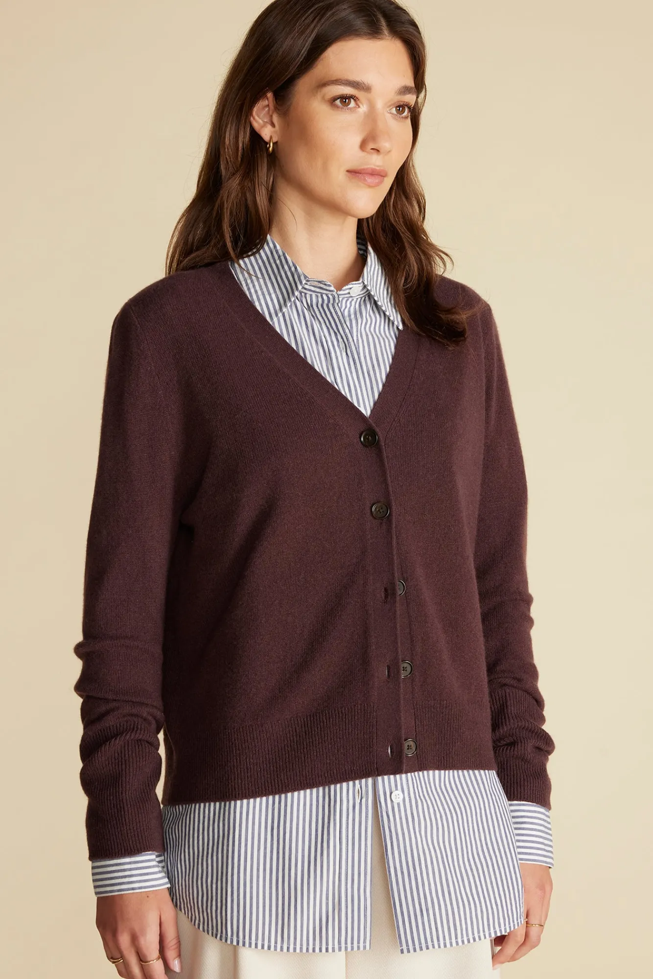 Amour Vert Mason Cashmere Cardigan- Sweaters & Cardigans