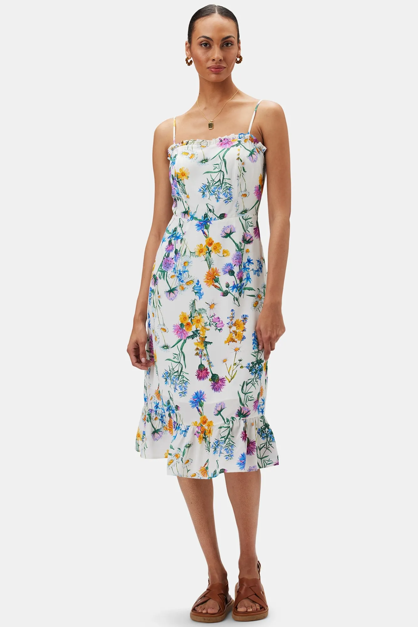 Amour Vert Alma Washable Silk Dress- Dresses|Clearance