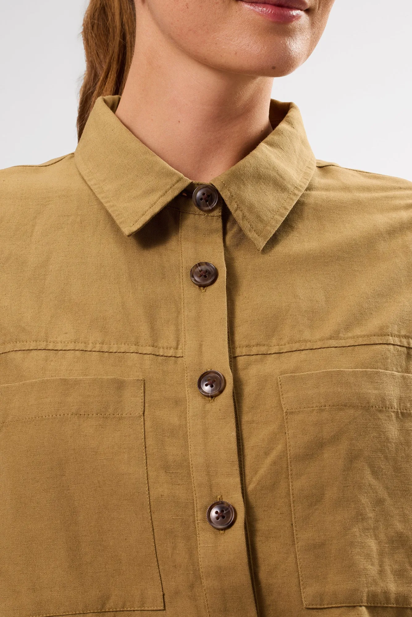 Amour Vert Genevieve Cotton Linen Jacket- Clearance