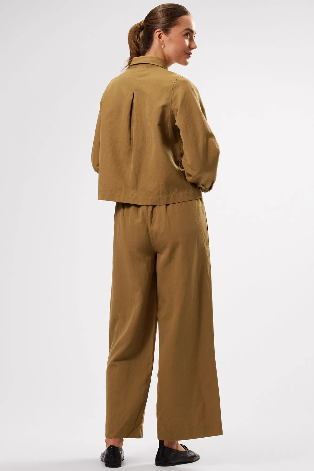 Amour Vert Genevieve Cotton Linen Jacket- Clearance