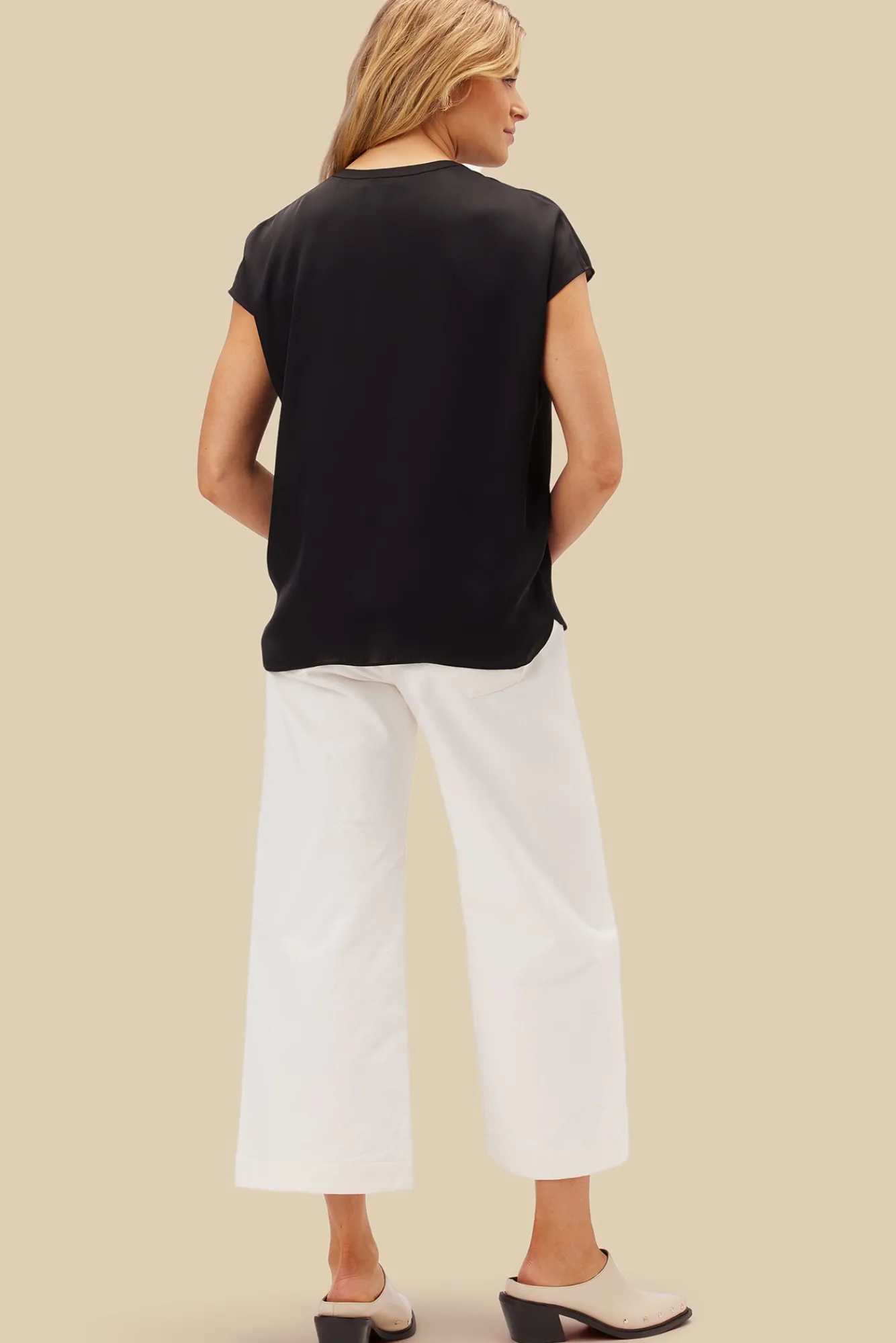 Amour Vert Ren Recycled Sateen Blouse- Blouses & Shirts|Tops