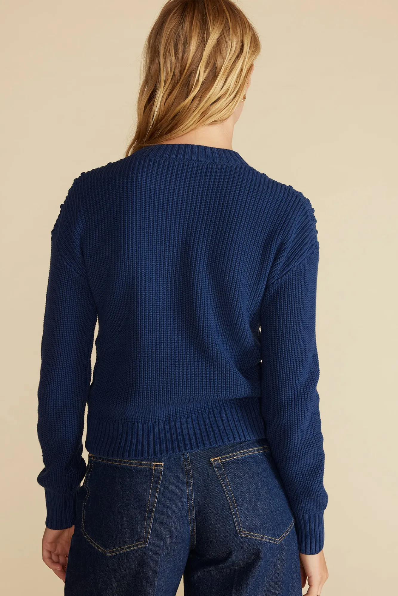 Amour Vert Madella Pom Pom Organic Cotton Sweater- Sweaters & Cardigans