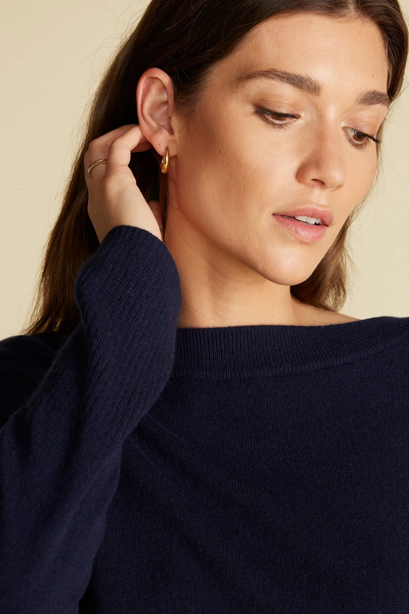 Amour Vert Nadia Cashmere Sweater- Sweaters & Cardigans